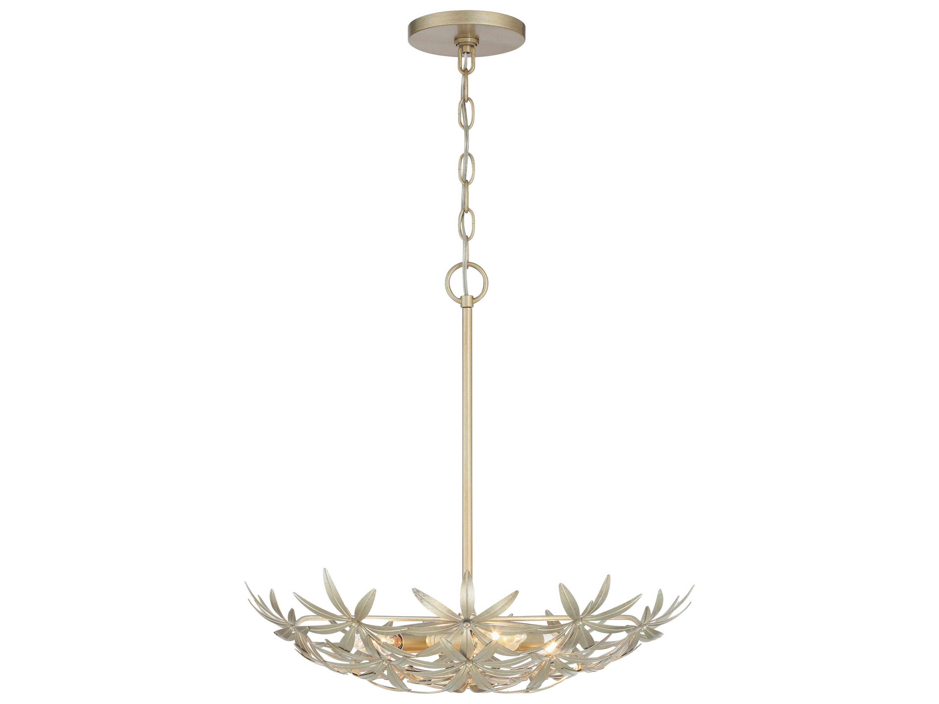 Minka Lavery Flower Child 4-Light Ambry Gold Bowl Pendant