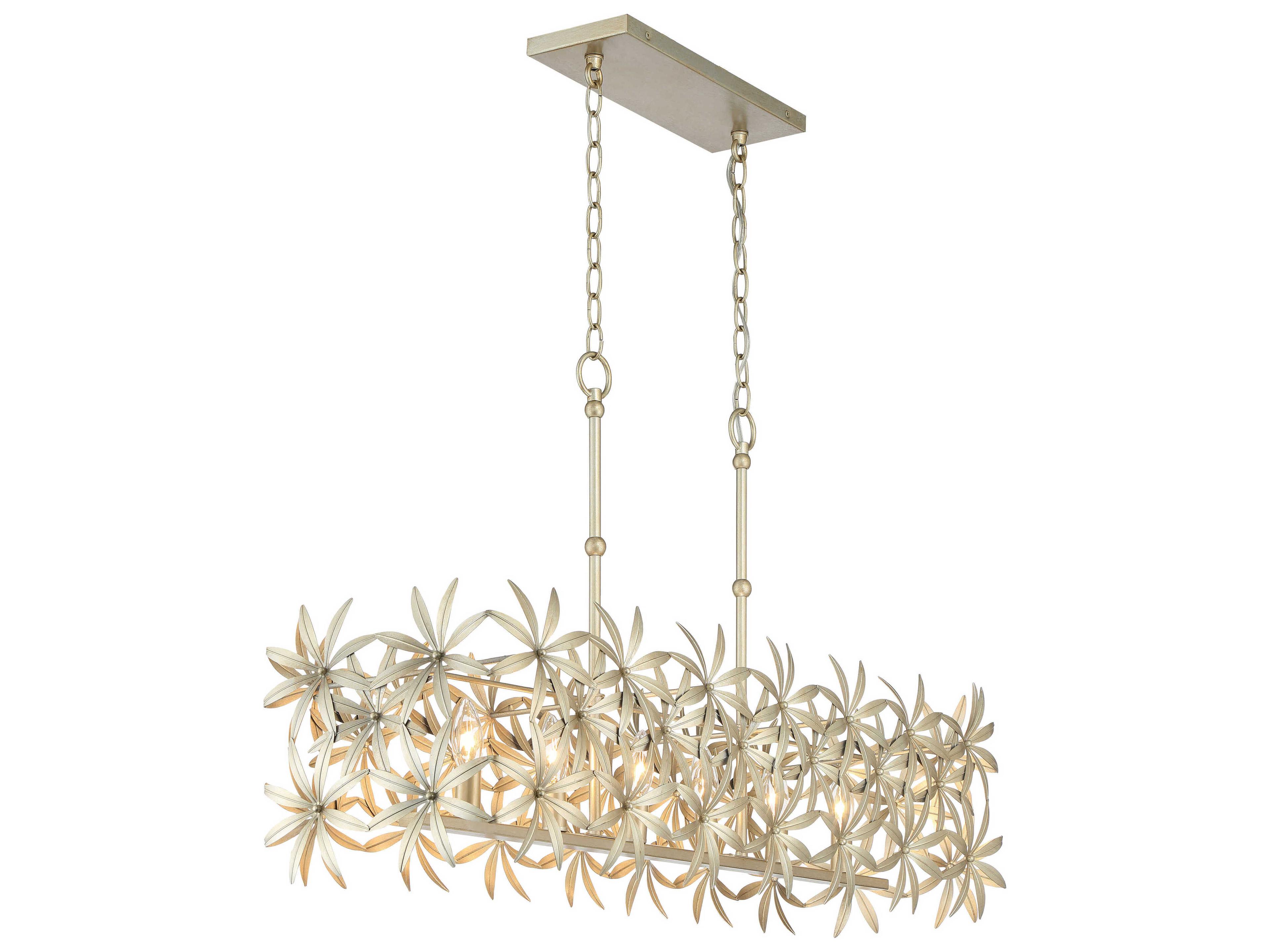 Minka Lavery Flower Child 6-Light Ambry Gold Linear Island Pendant