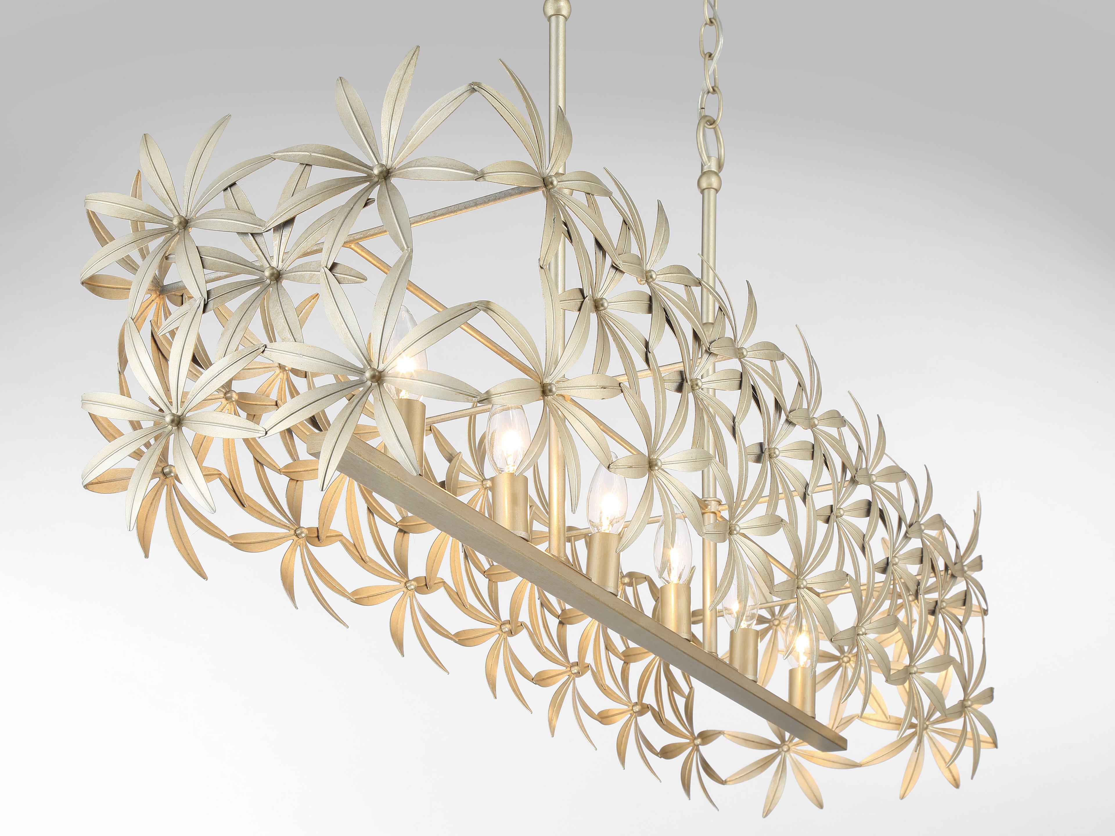 Minka Lavery Flower Child 6-Light Ambry Gold Linear Island Pendant