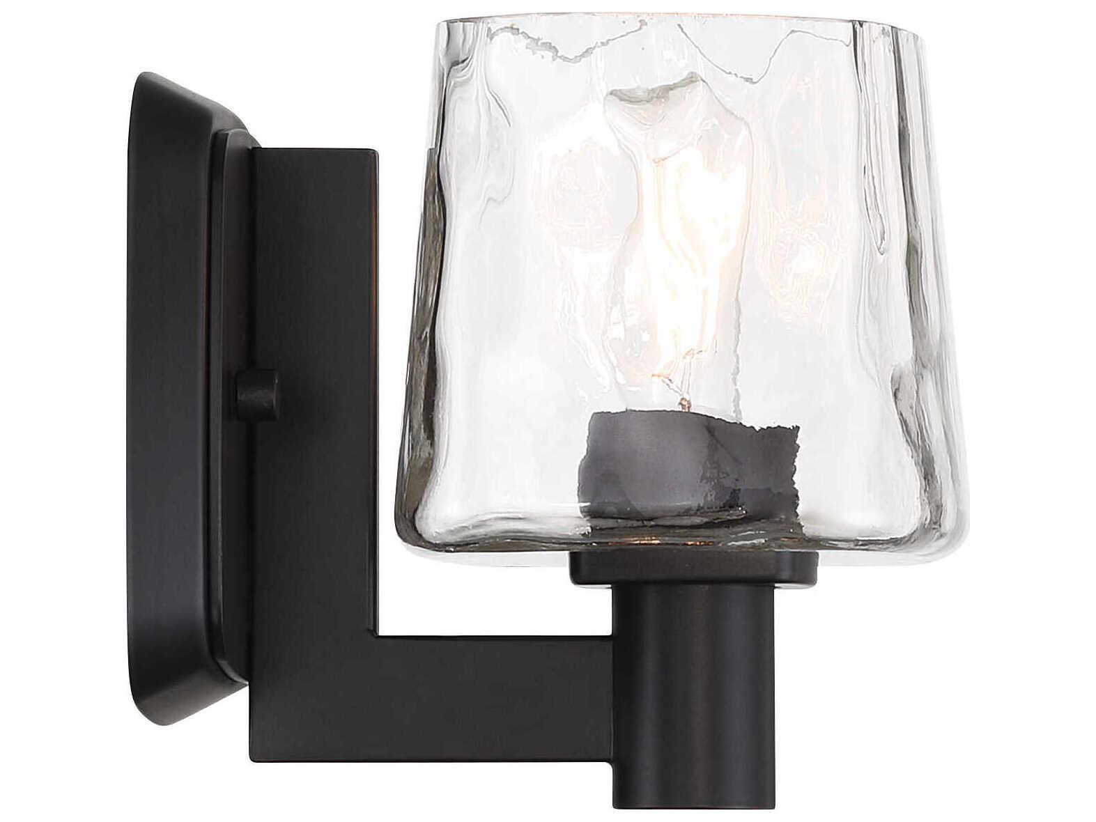 Minka Lavery Drysdale 1-Light Coal Black Wall Sconce