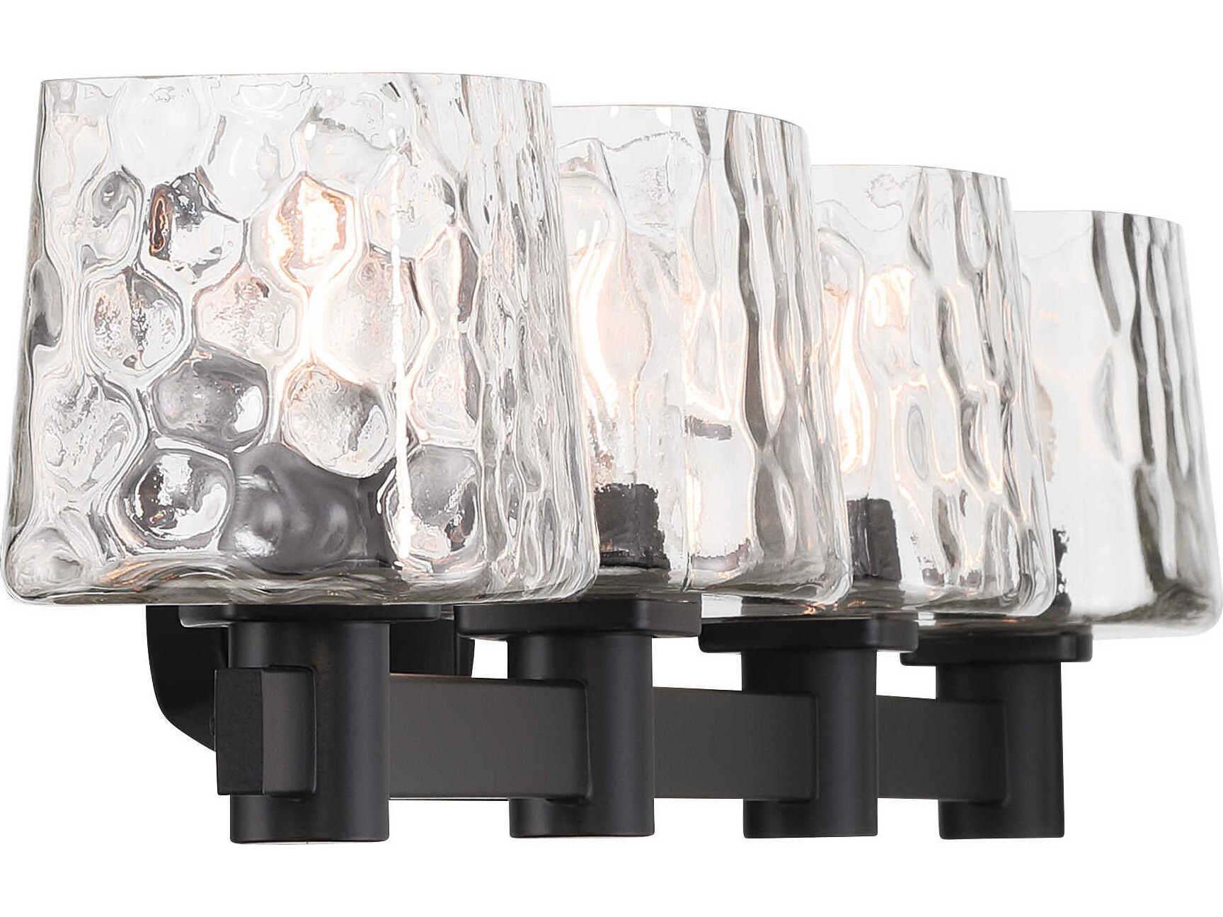 Minka Lavery Drysdale 4-Light Coal Black Vanity Light