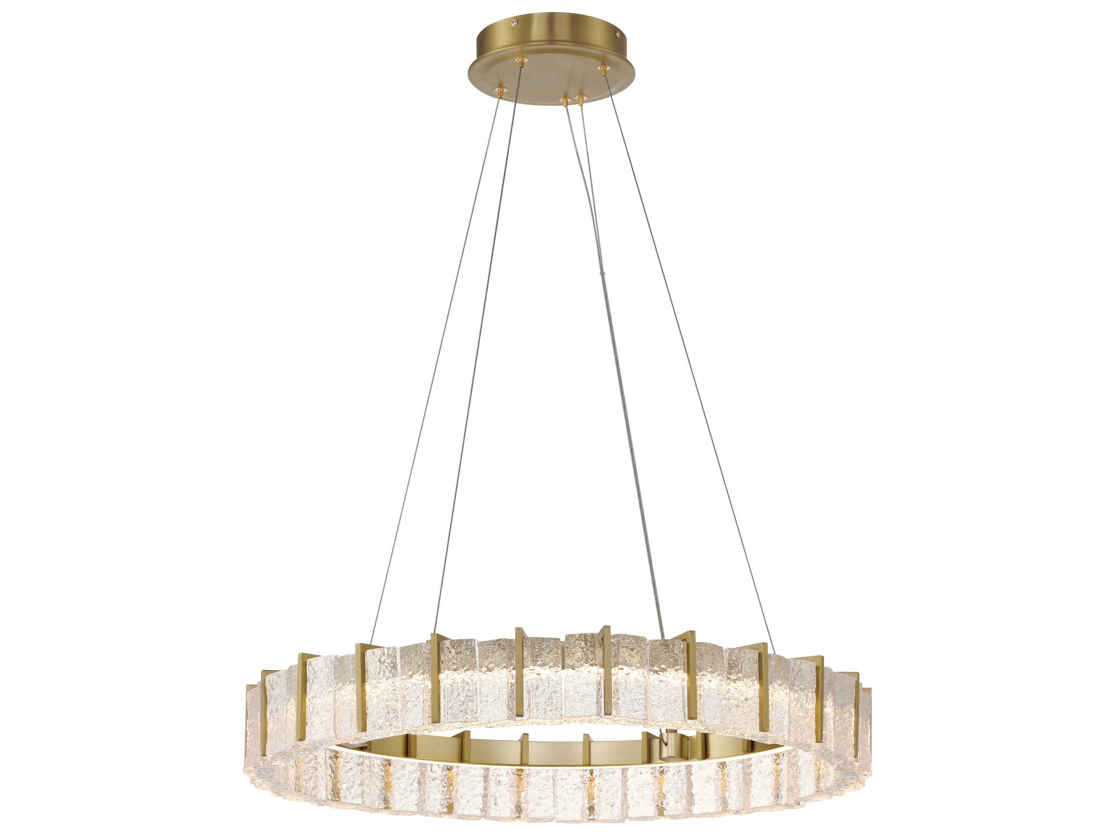 Minka Lavery Sevryn 1-Light Soft Brass Round Pendant
