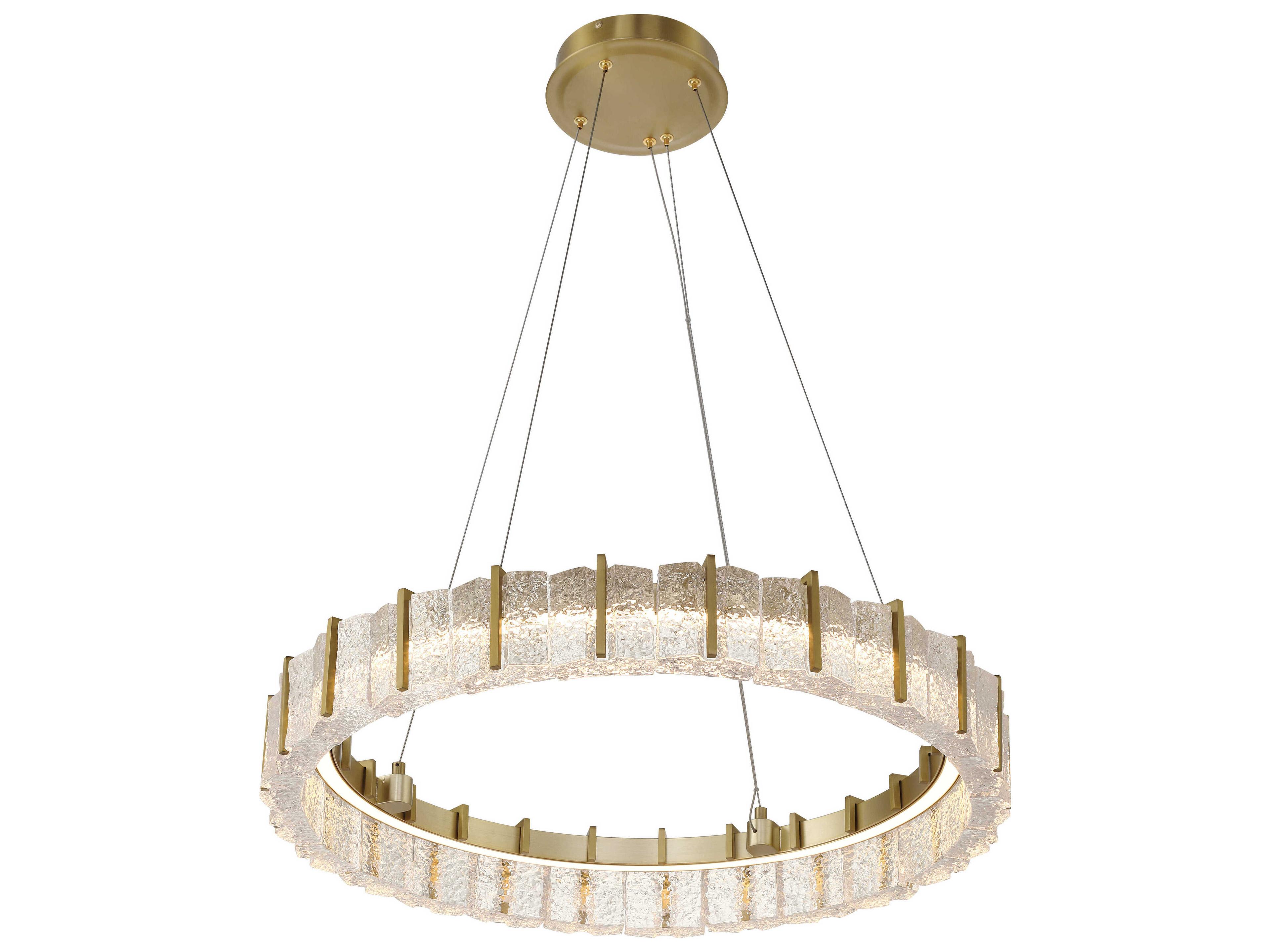 Minka Lavery Sevryn 1-Light Soft Brass Round Pendant