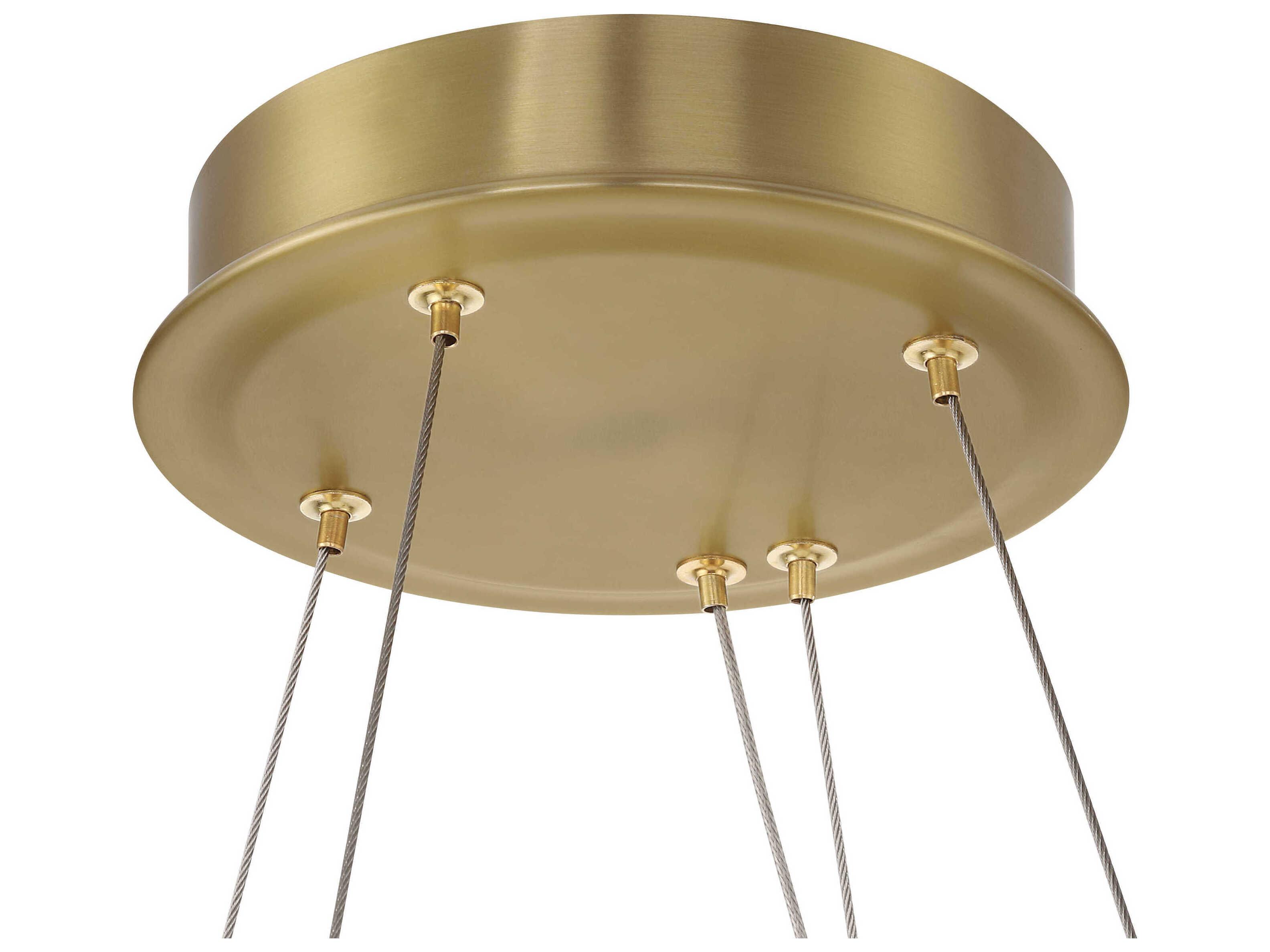 Minka Lavery Sevryn 1-Light Soft Brass Round Pendant