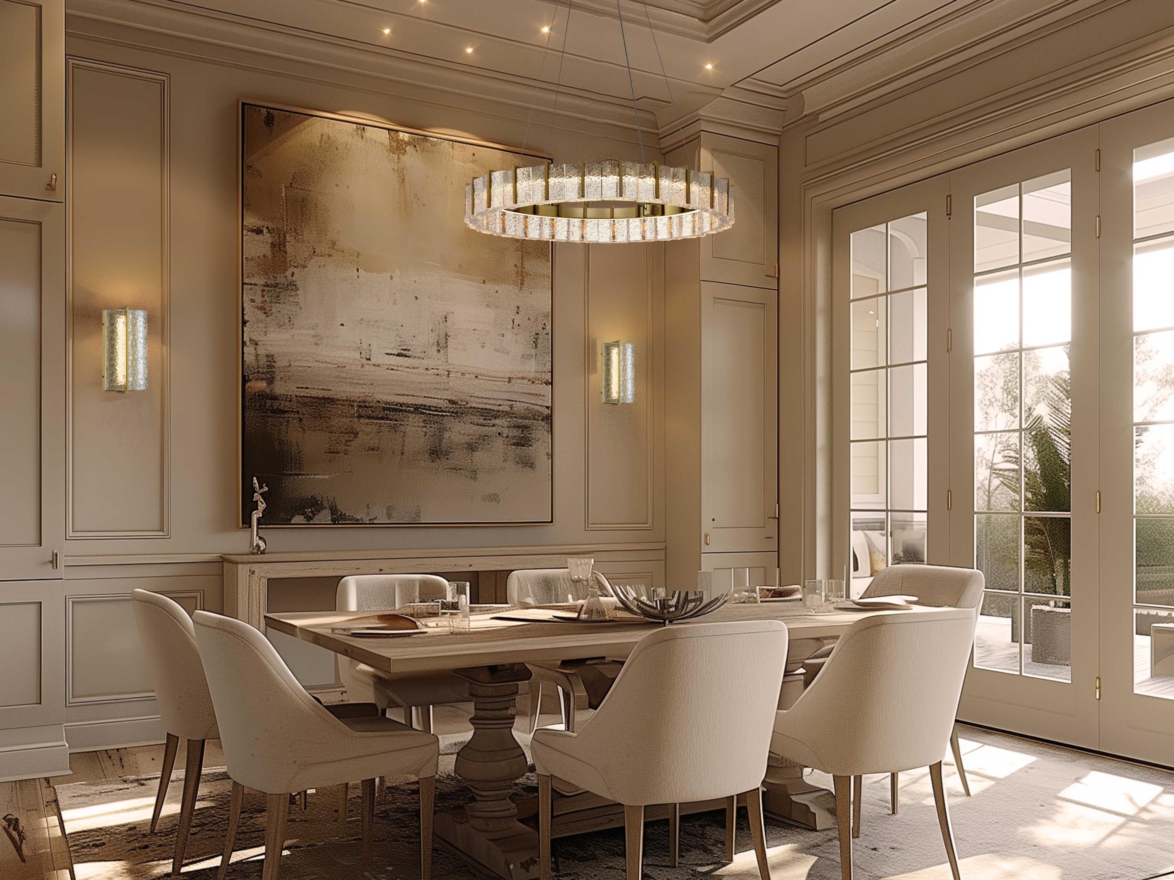 Minka Lavery Sevryn 1-Light Soft Brass Round Pendant