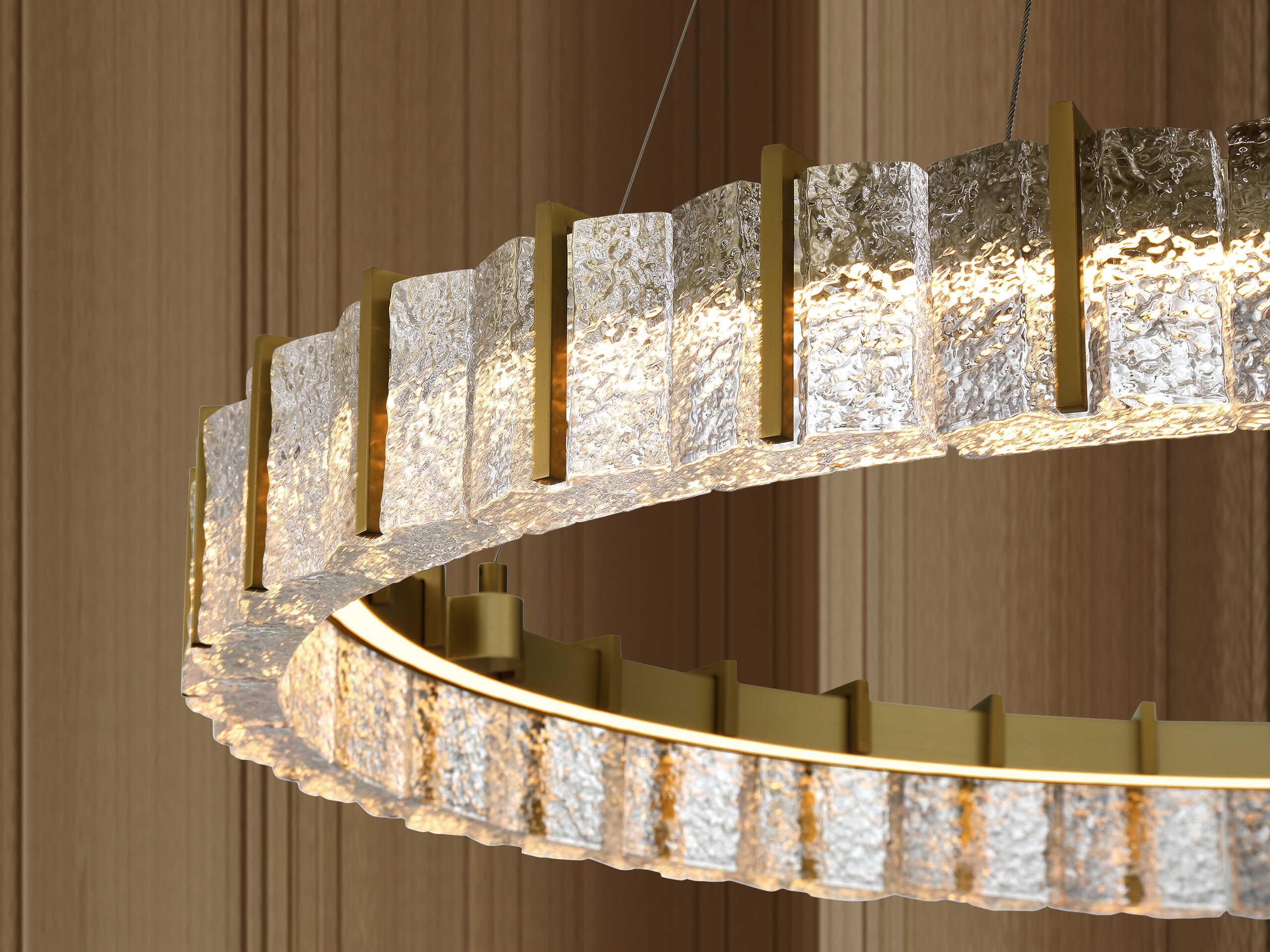 Minka Lavery Sevryn 1-Light Soft Brass Round Pendant