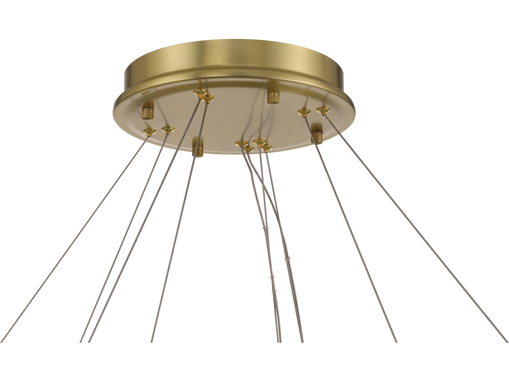Minka Lavery Sevryn Soft Brass Round Tiered Chandelier