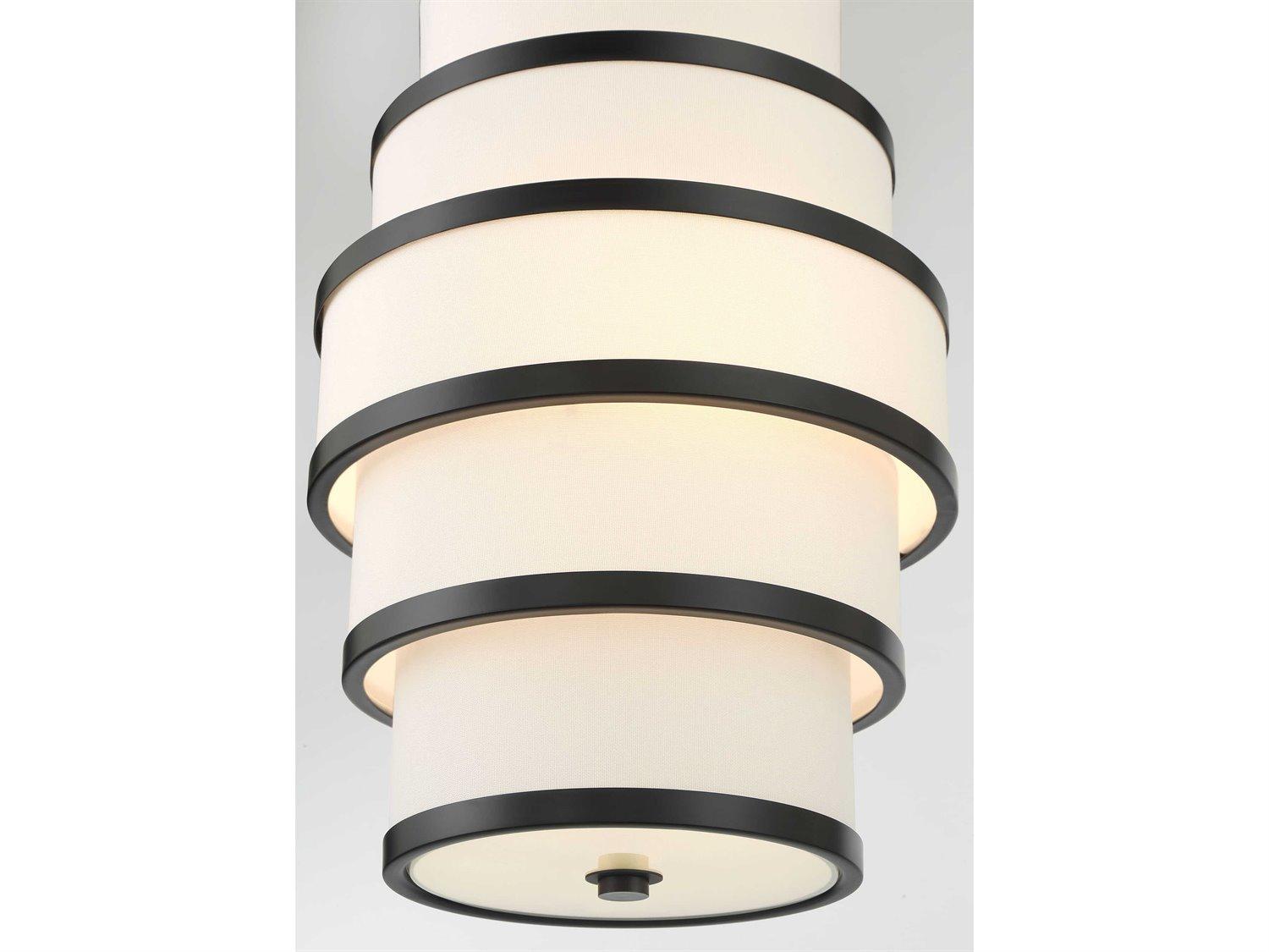 Minka Lavery Cascade 3-Light Coal Black Pendant