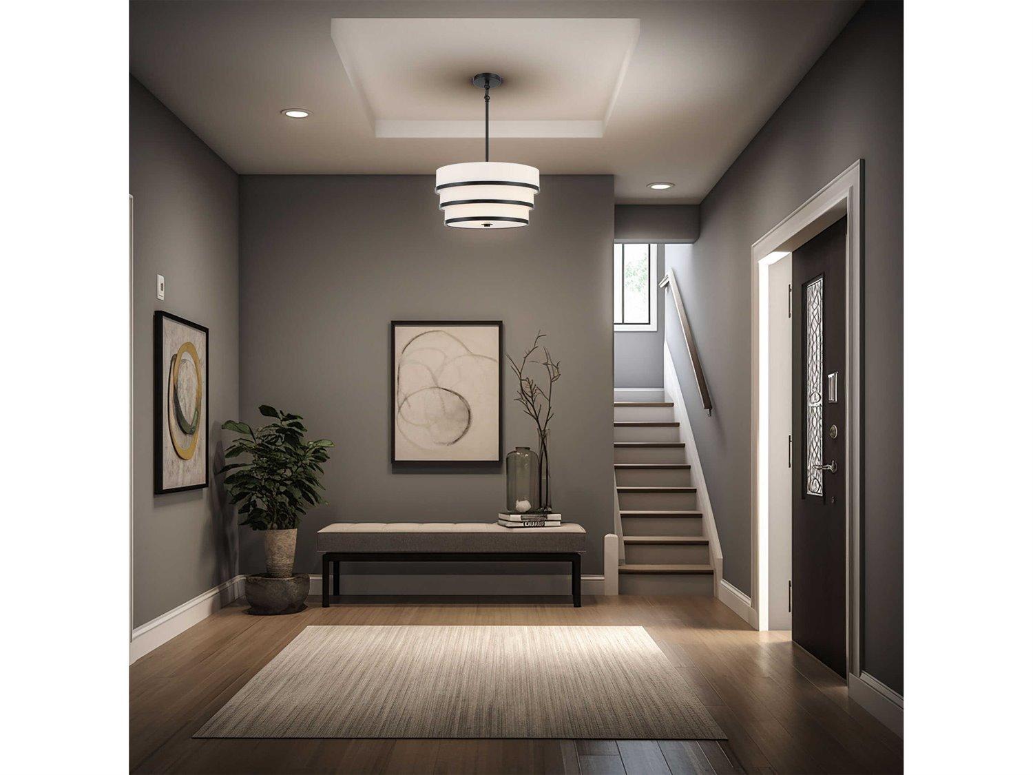 Minka Lavery Cascade 3-Light Coal Black Pendant