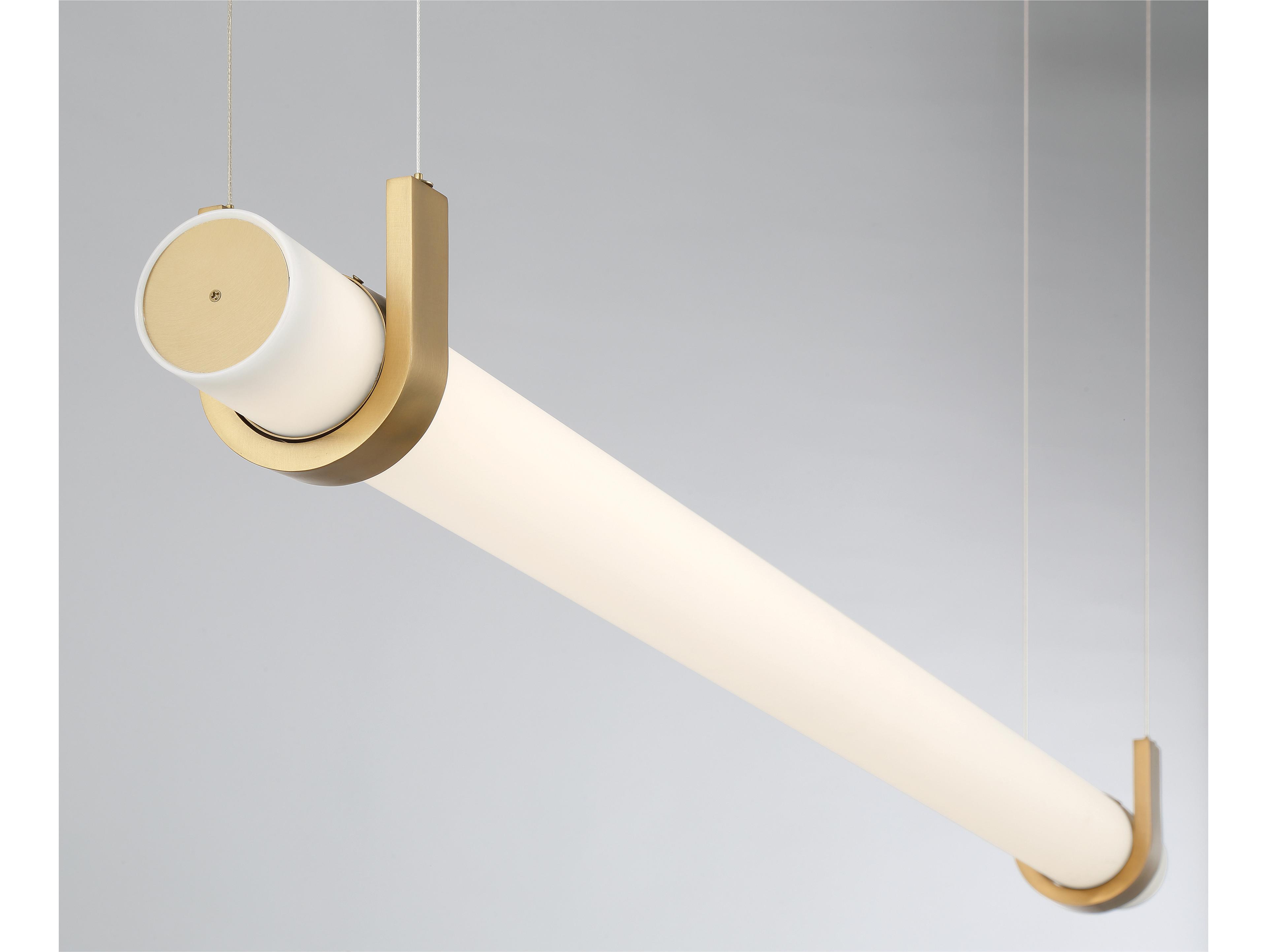 Minka Lavery Sorelle Legacy Brass Cylinder Linear Island Pendant