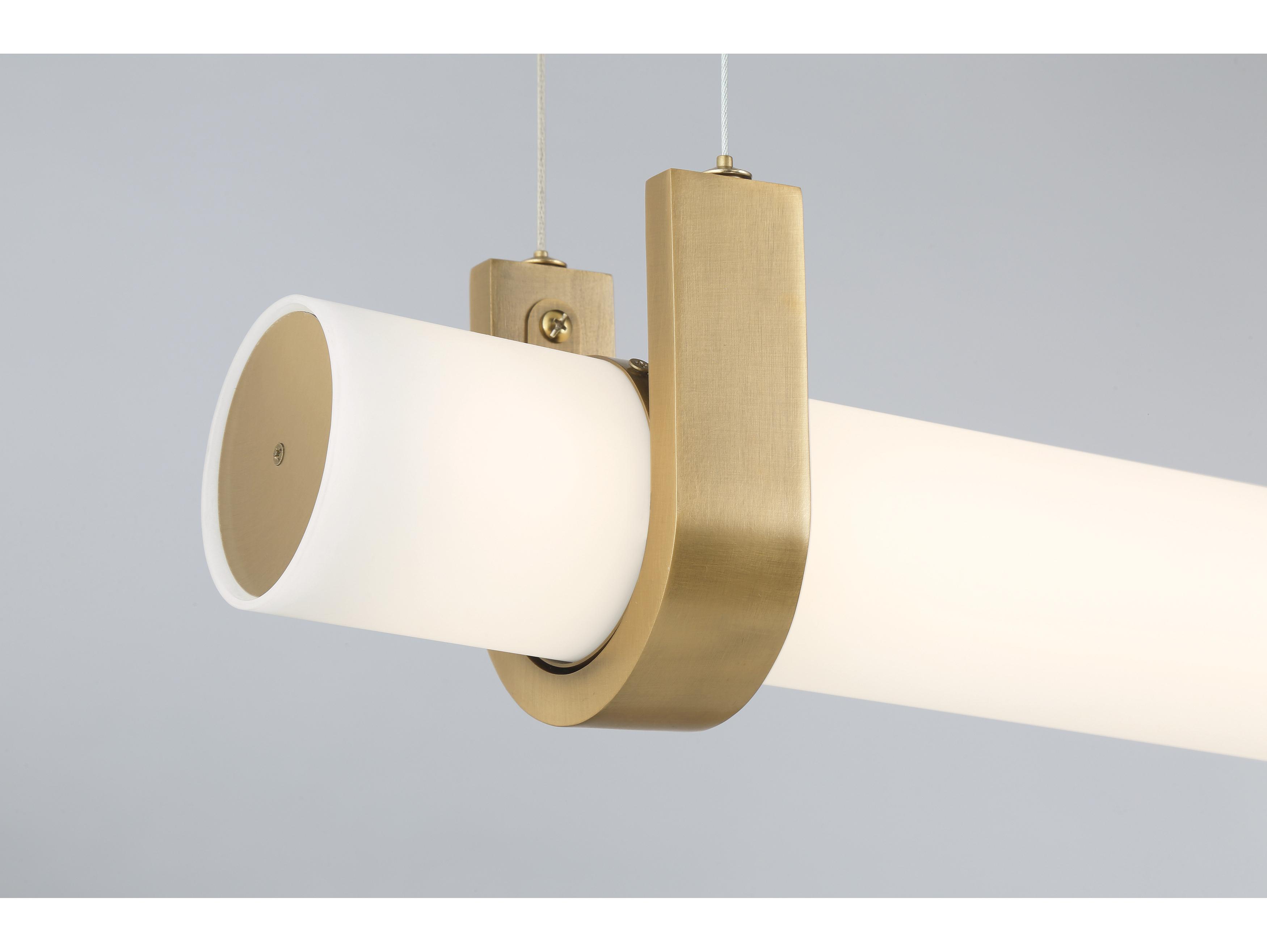 Minka Lavery Sorelle Legacy Brass Cylinder Linear Island Pendant