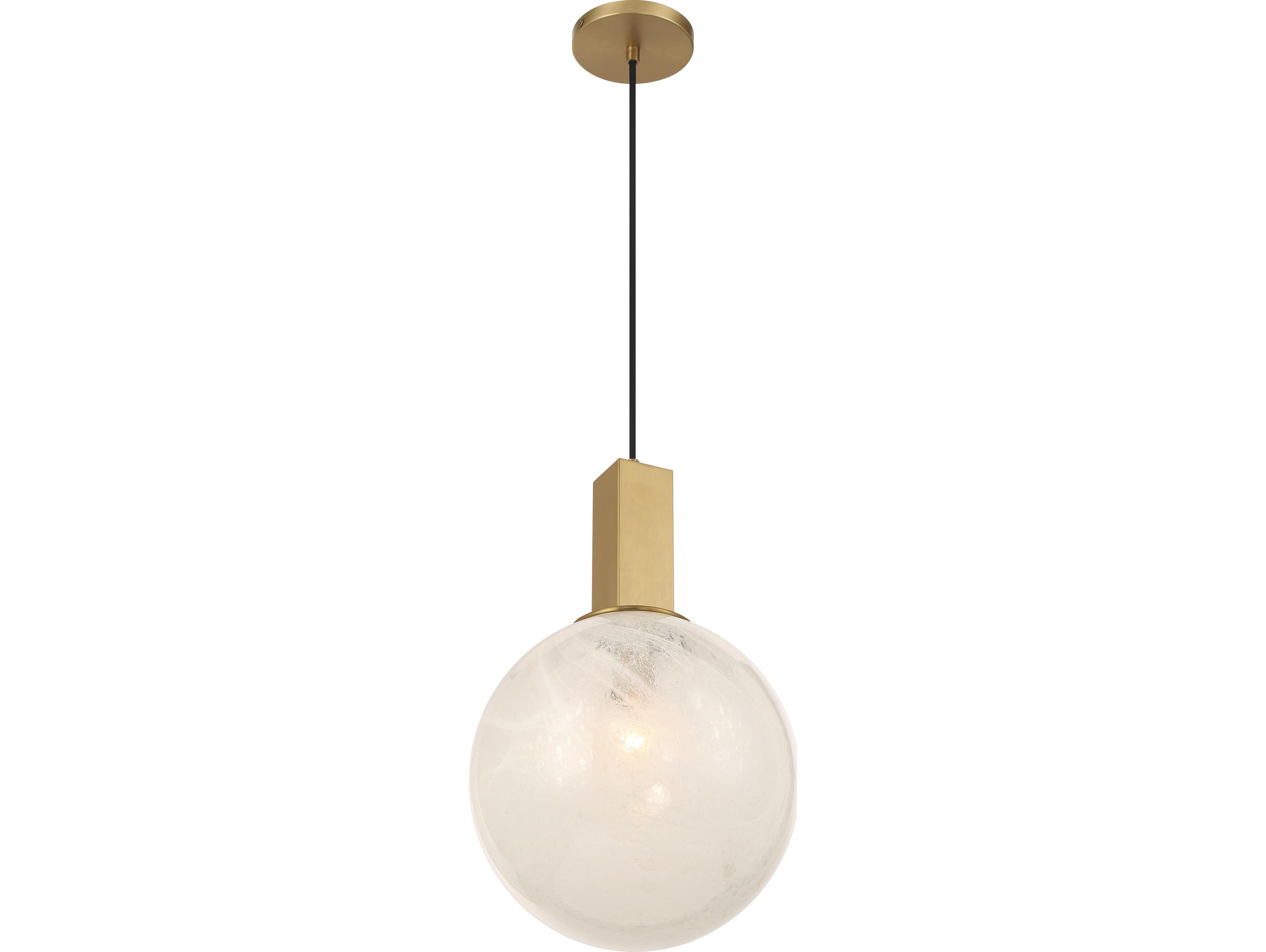Minka Lavery Narra 1-Light Legacy Brass Globe Mini Pendant