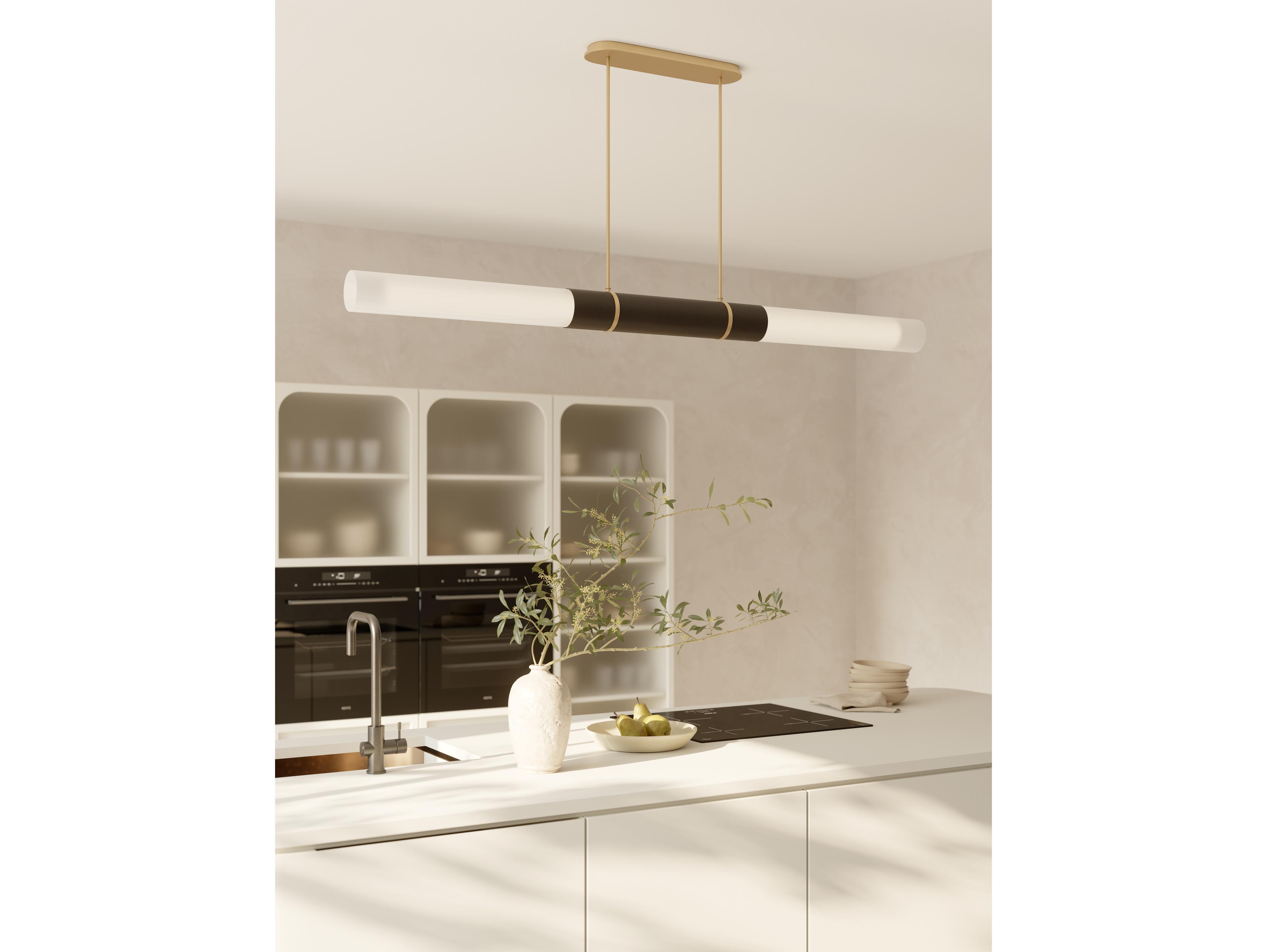 Minka Lavery Linthor Legacy Brass Cylinder Island Pendant
