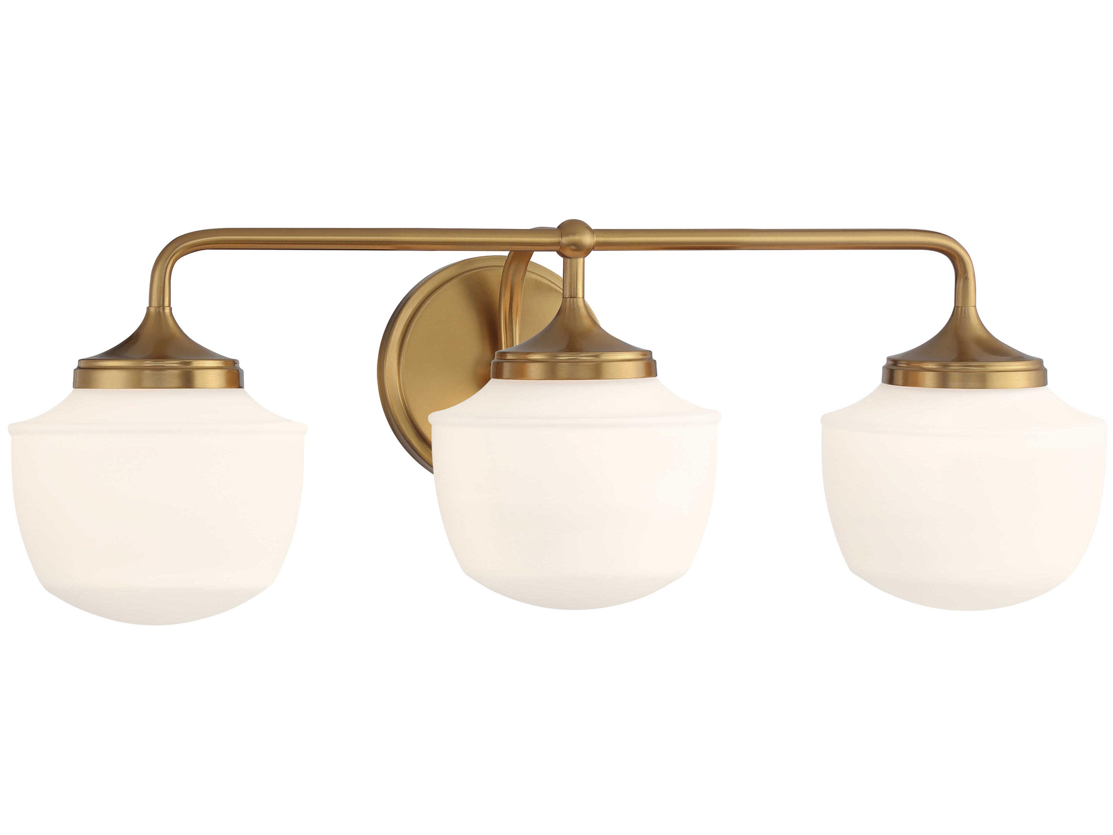 Minka Lavery Cornwell 3-Light Antique Noble Brass Vanity Light