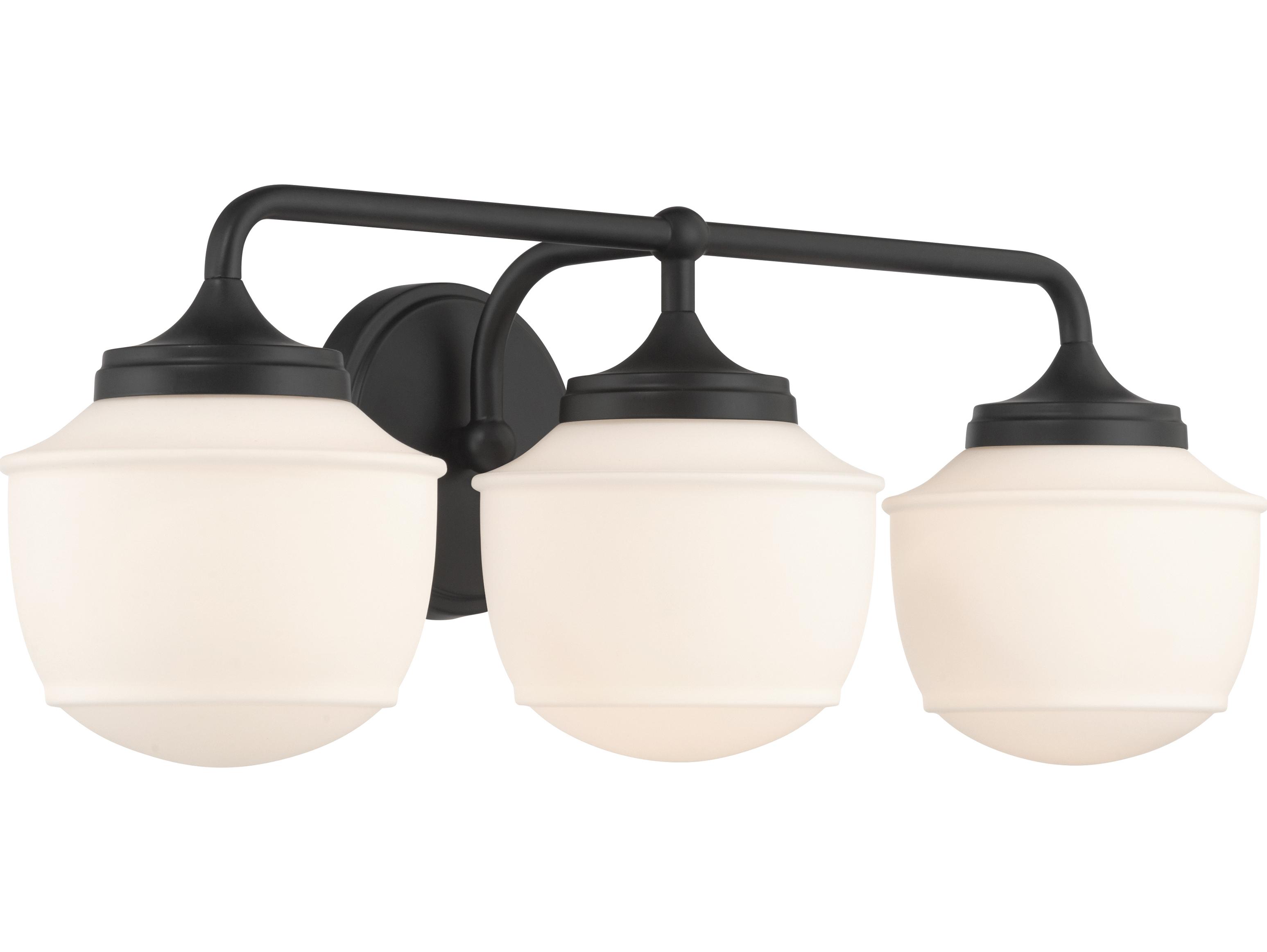 Minka Lavery Cornwell 3-Light Dark Matte Black Vanity Light