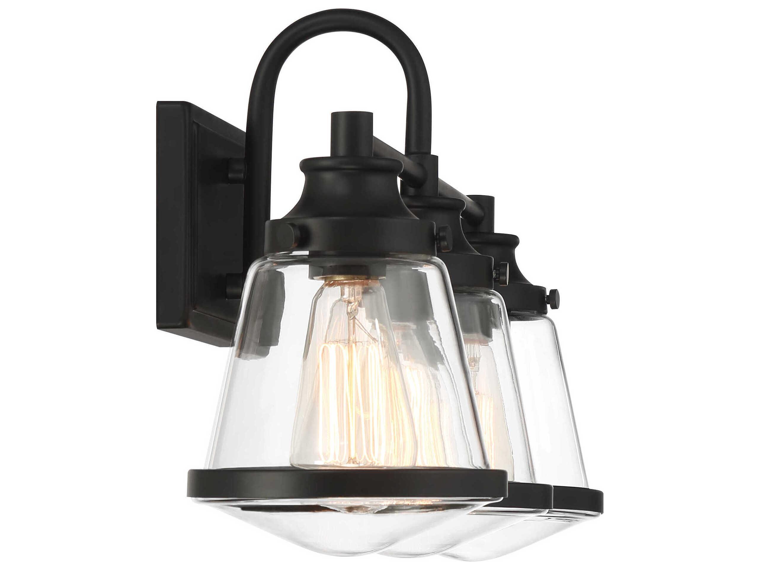 Minka Lavery Mannsdale 3-Light Coal Black Vanity Light
