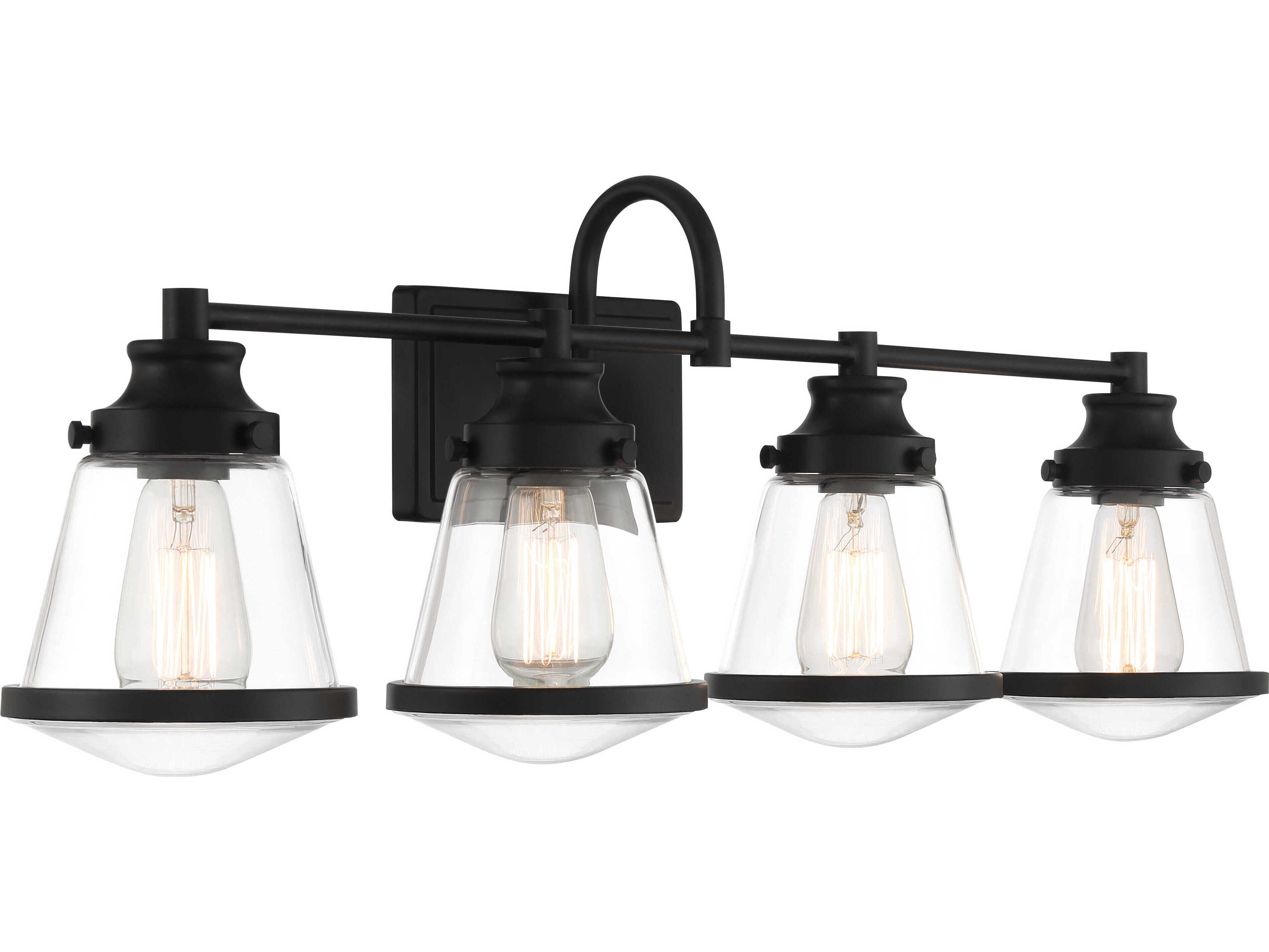 Minka Lavery Mannsdale 4-Light Coal Black Vanity Light