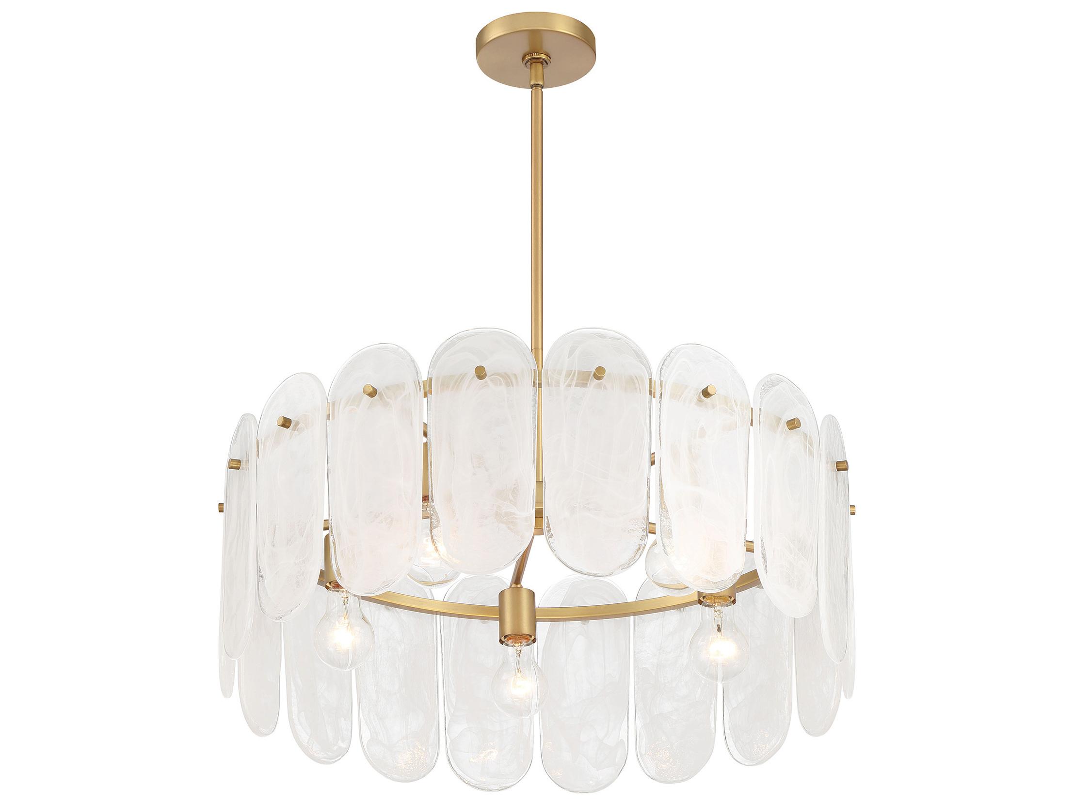 Minka Lavery Oldmill 5-Light Legacy Brass Drum Pendant