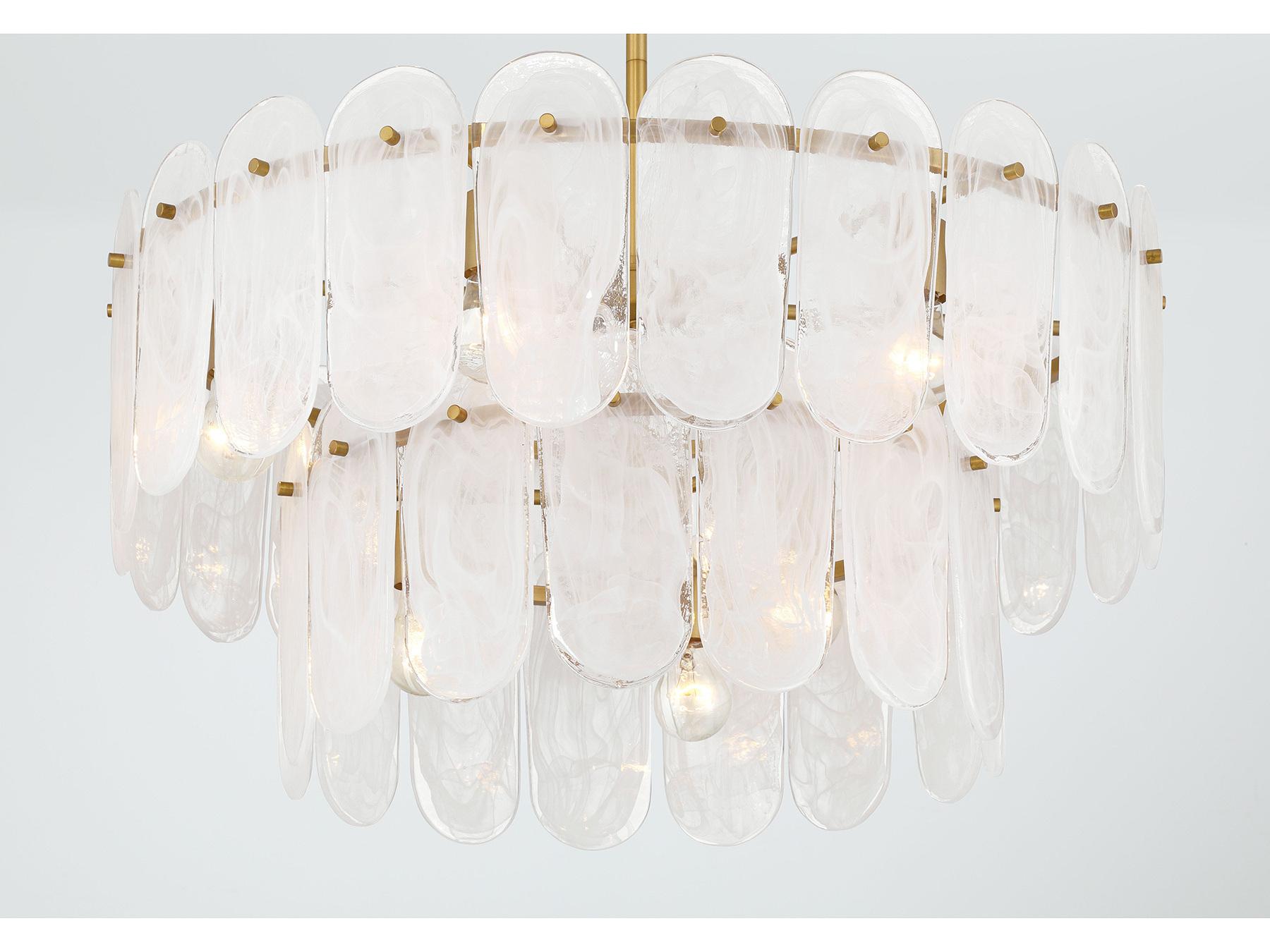 Minka Lavery Oldmill 9-Light Legacy Brass Drum Tiered Pendant