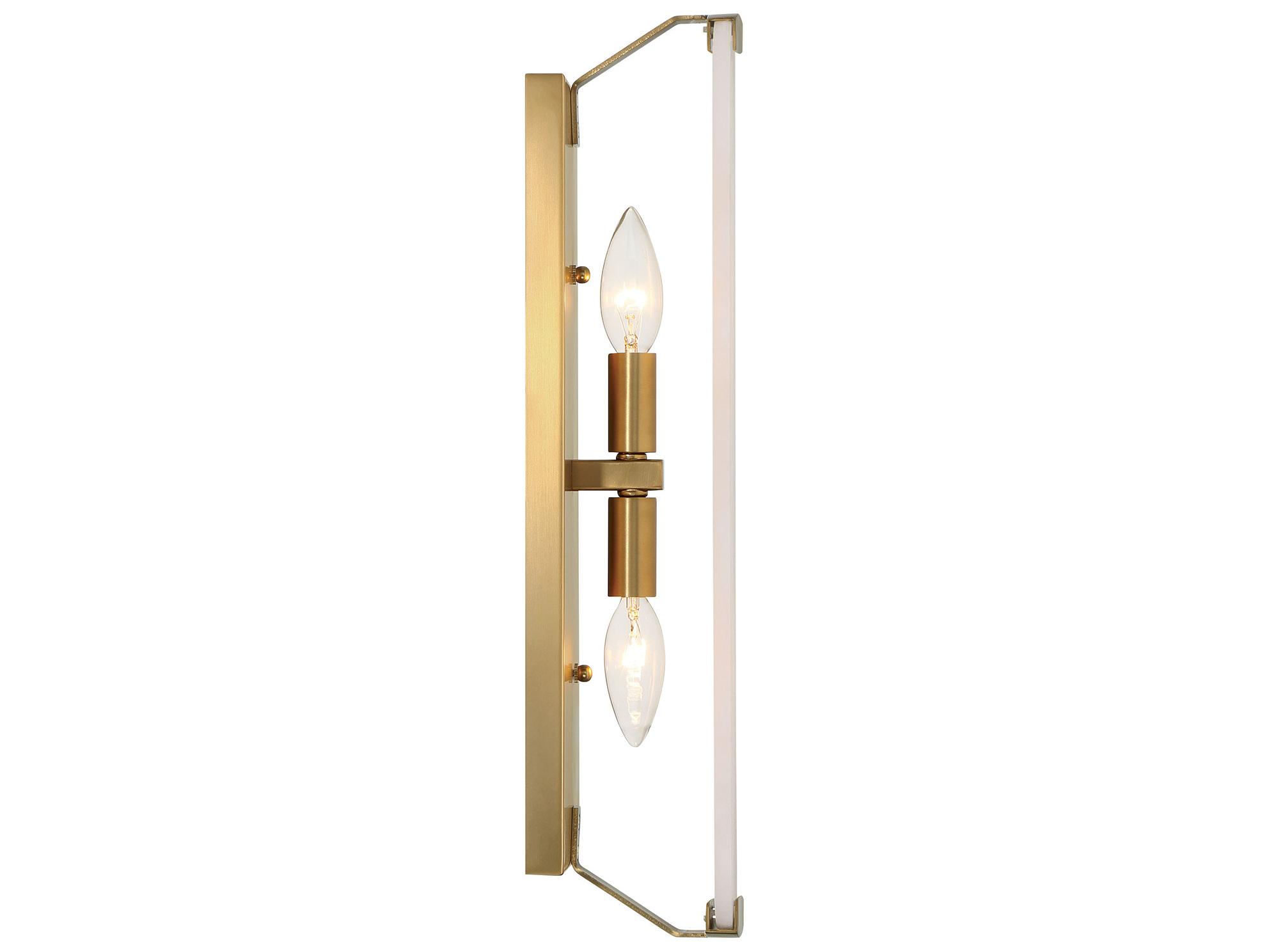 Minka Lavery Glowstone 2-Light Legacy Brass Wall Sconce
