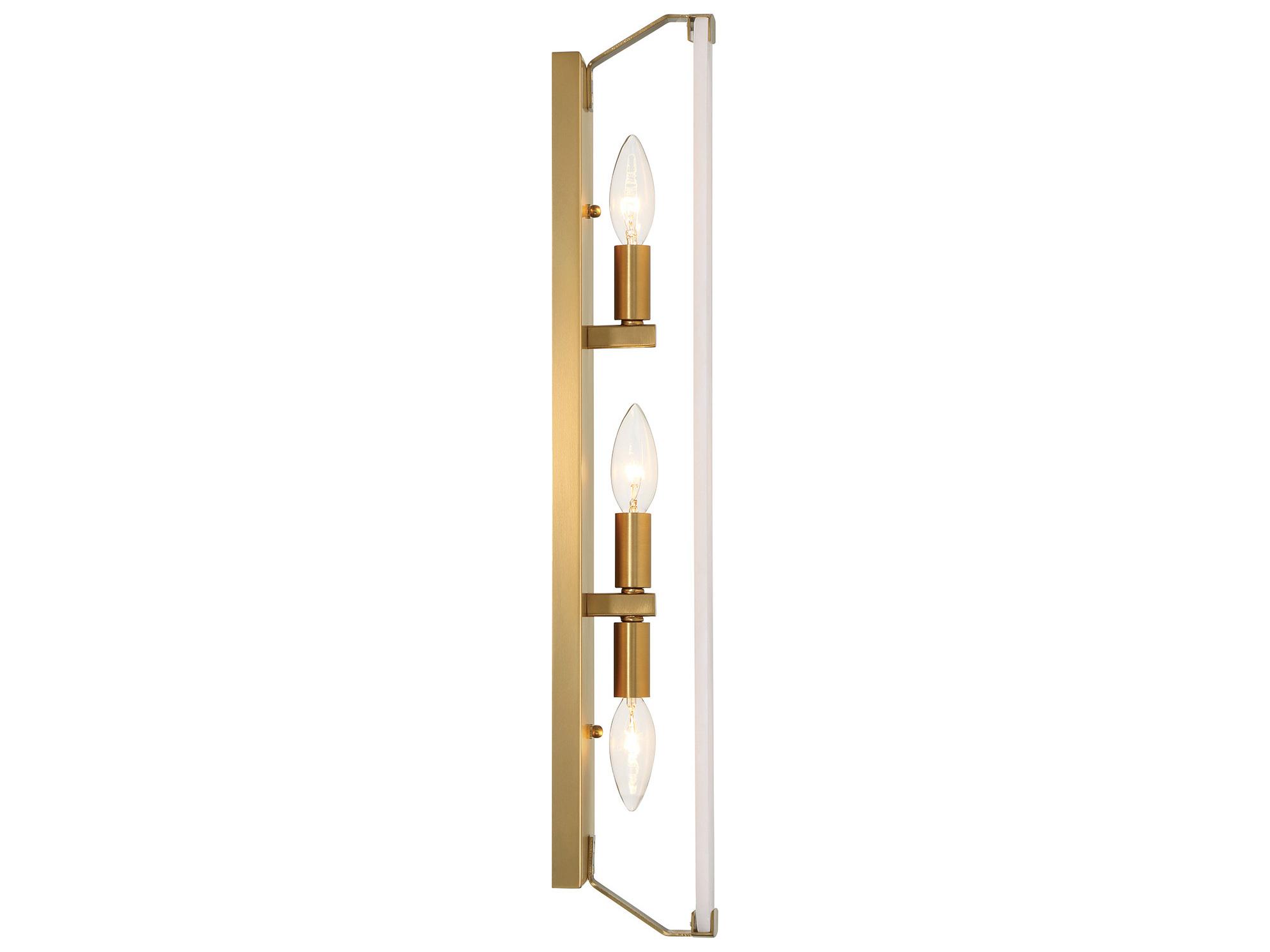 Minka Lavery Glowstone 3-Light Legacy Brass Wall Sconce