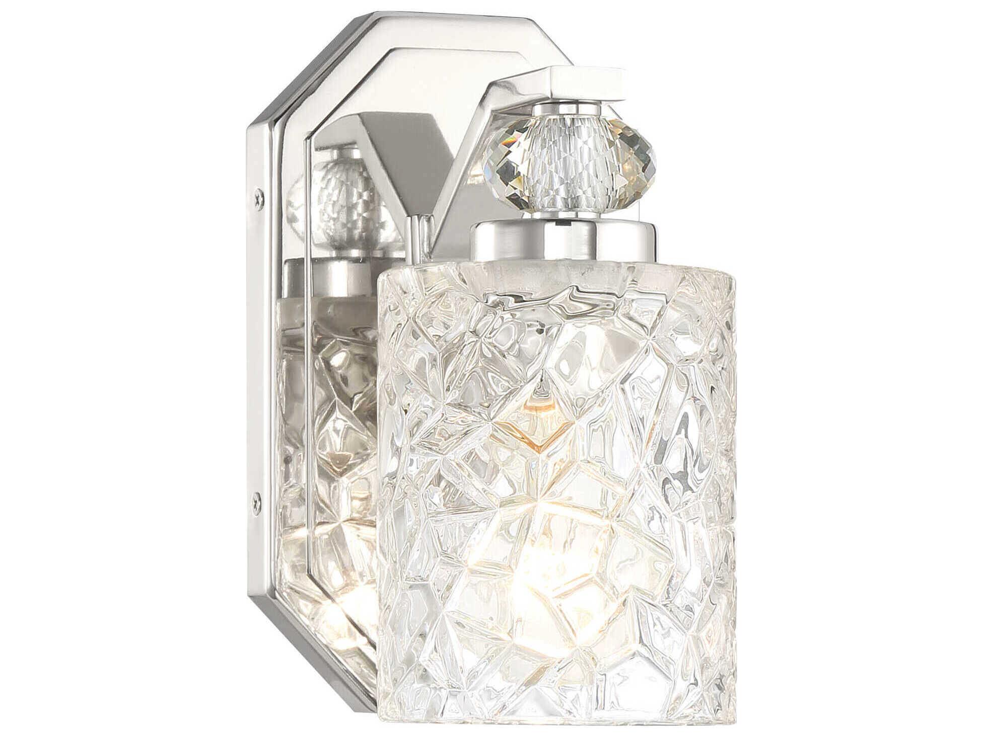 Minka Lavery Crystal Kay 1-Light Chrome Wall Sconce