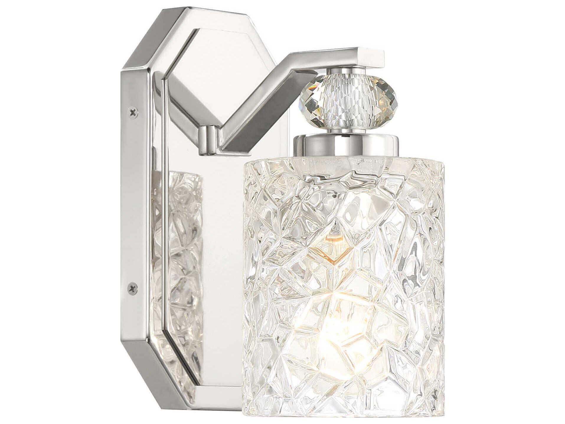 Minka Lavery Crystal Kay 1-Light Chrome Wall Sconce