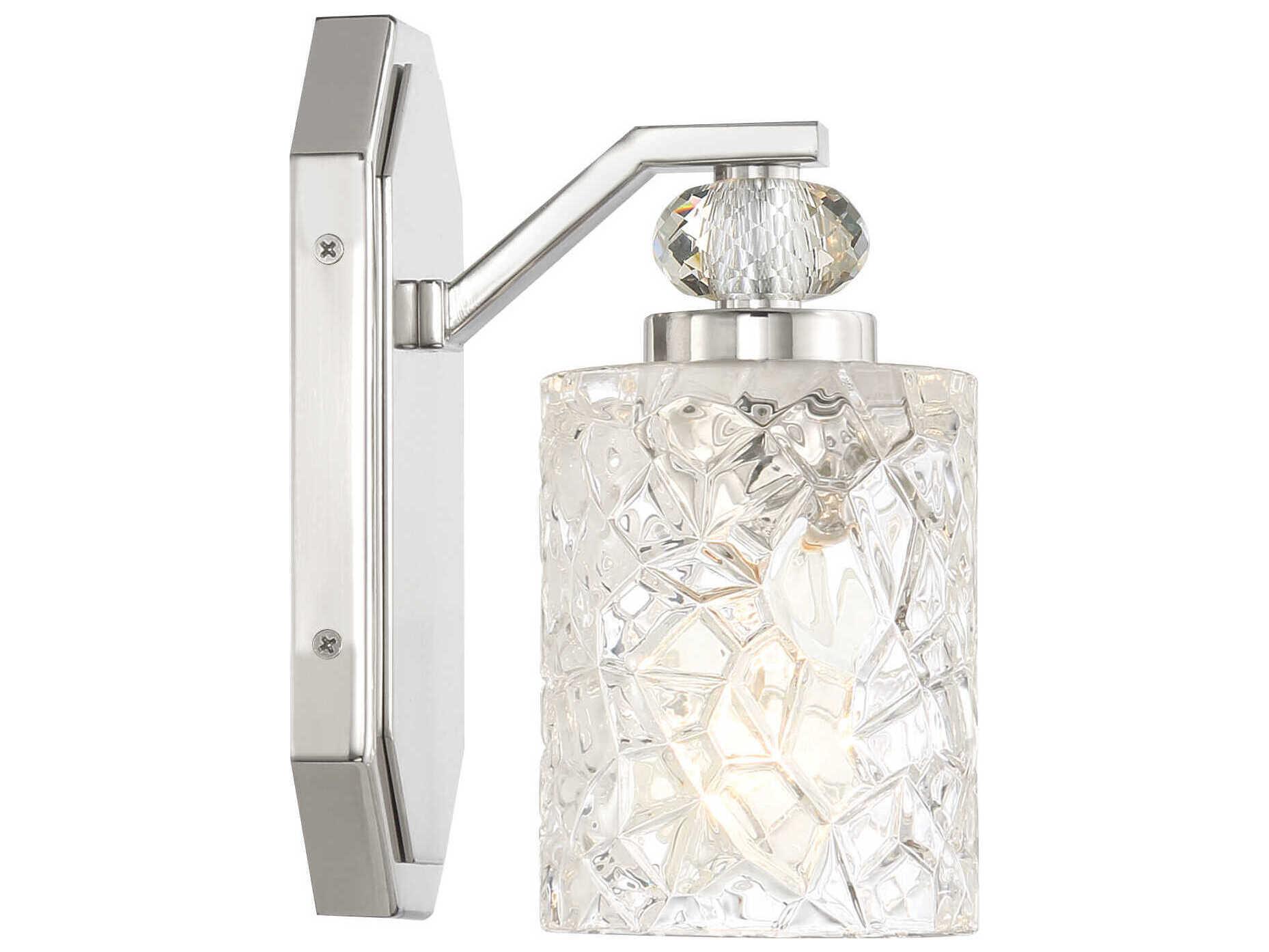 Minka Lavery Crystal Kay 1-Light Chrome Wall Sconce