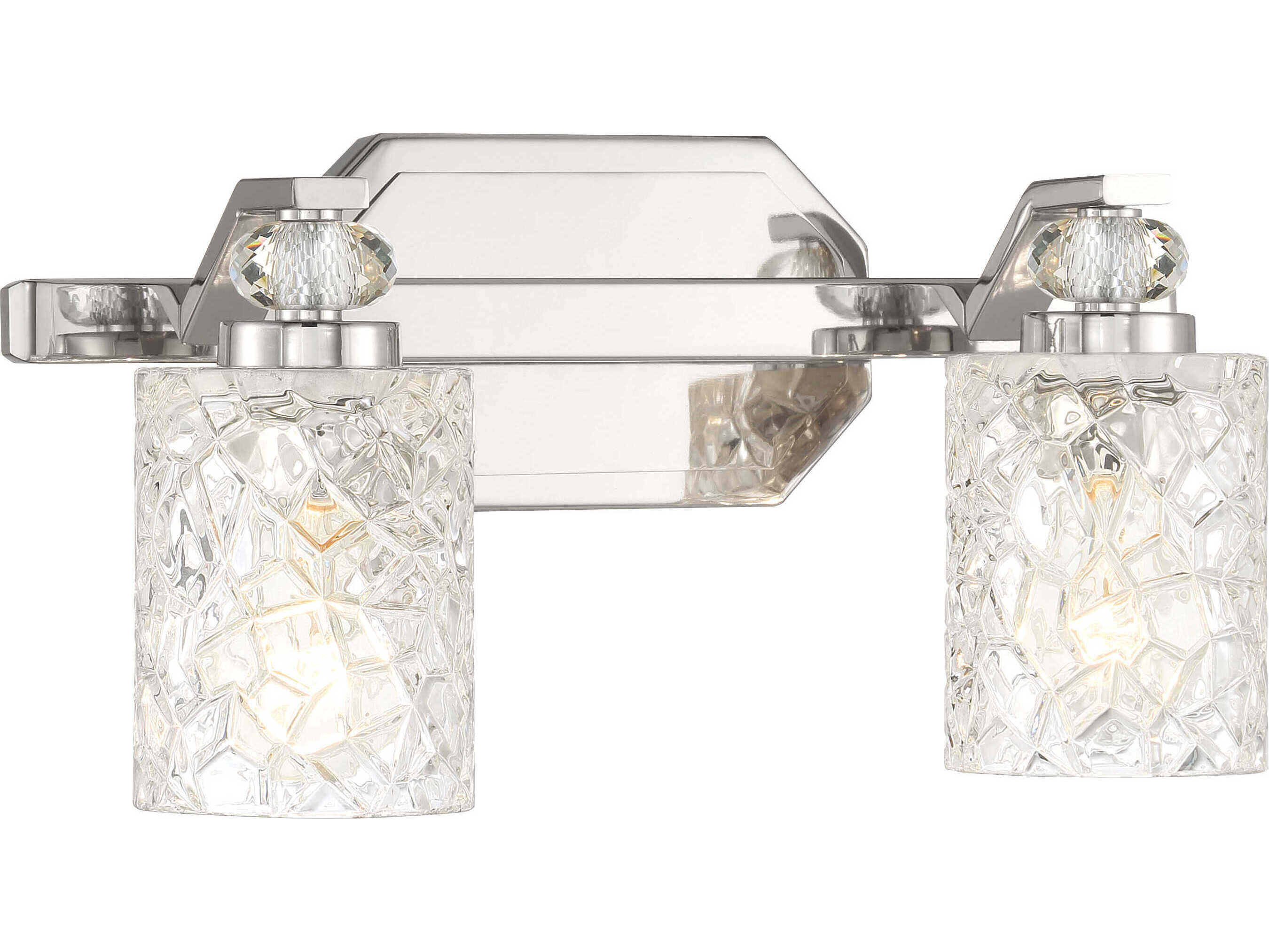 Minka Lavery Crystal Kay 2-Light Chrome Vanity Light