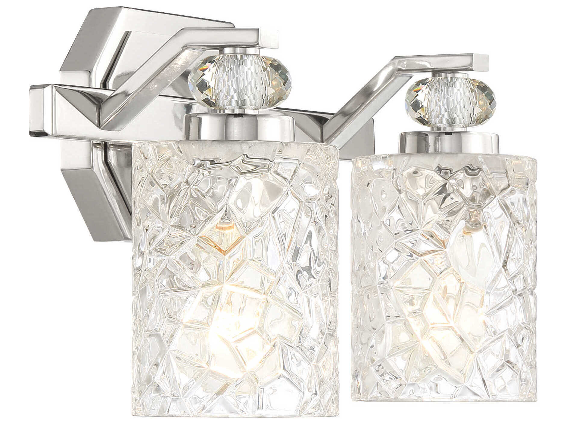 Minka Lavery Crystal Kay 2-Light Chrome Vanity Light