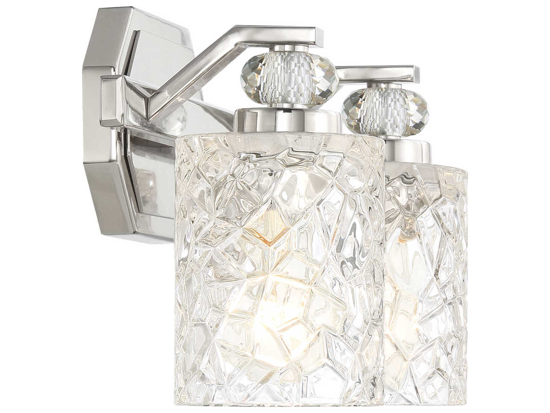 Minka Lavery Crystal Kay 2-Light Chrome Vanity Light