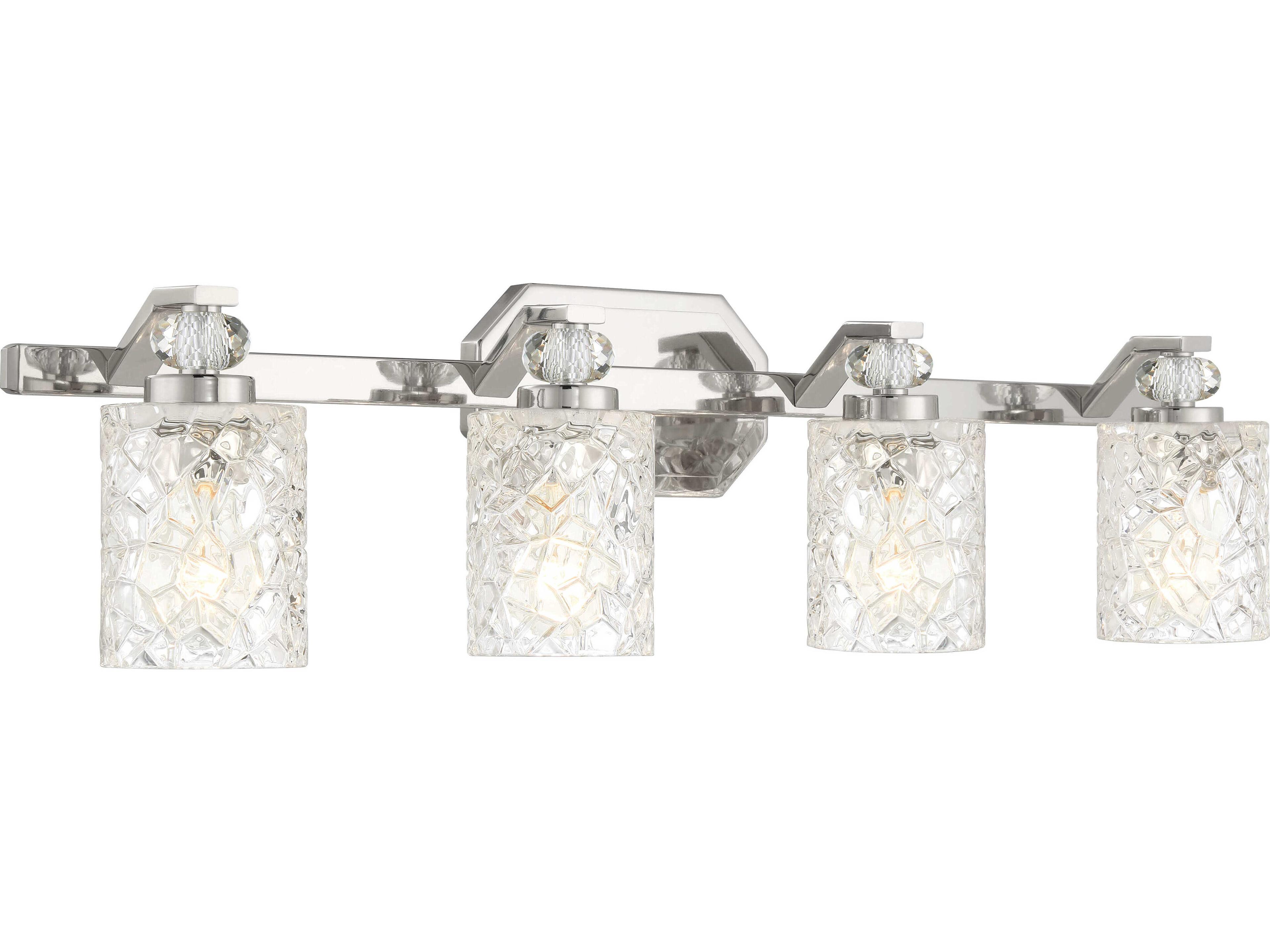 Minka Lavery Crystal Kay 4-Light Chrome Vanity Light