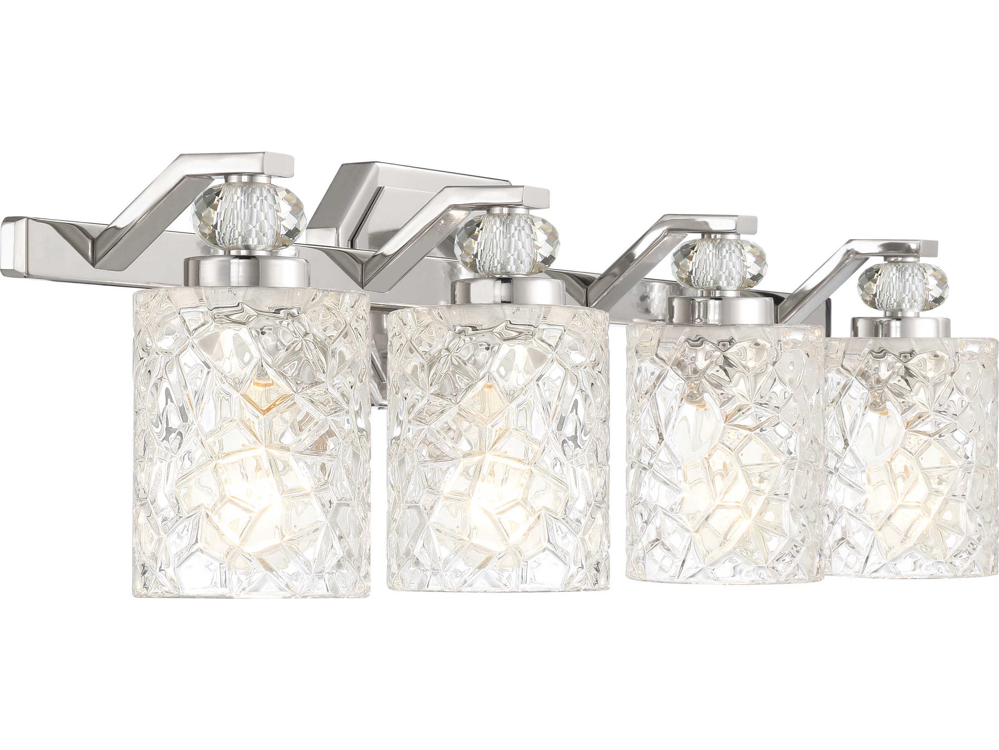 Minka Lavery Crystal Kay 4-Light Chrome Vanity Light