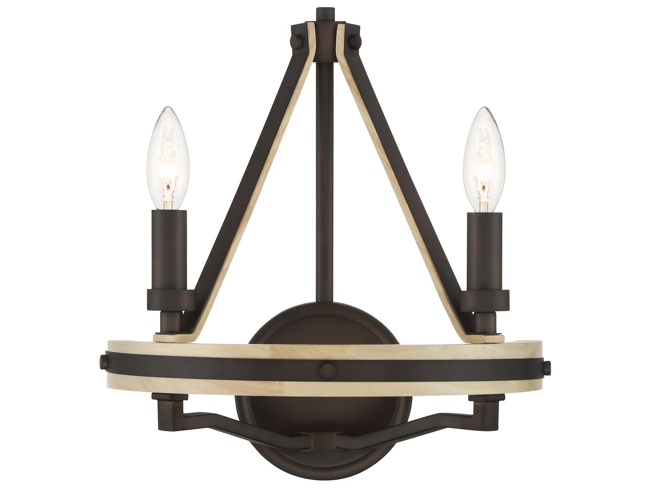 Minka Lavery Sonoma 2-Light Dark Bronze Wall Sconce