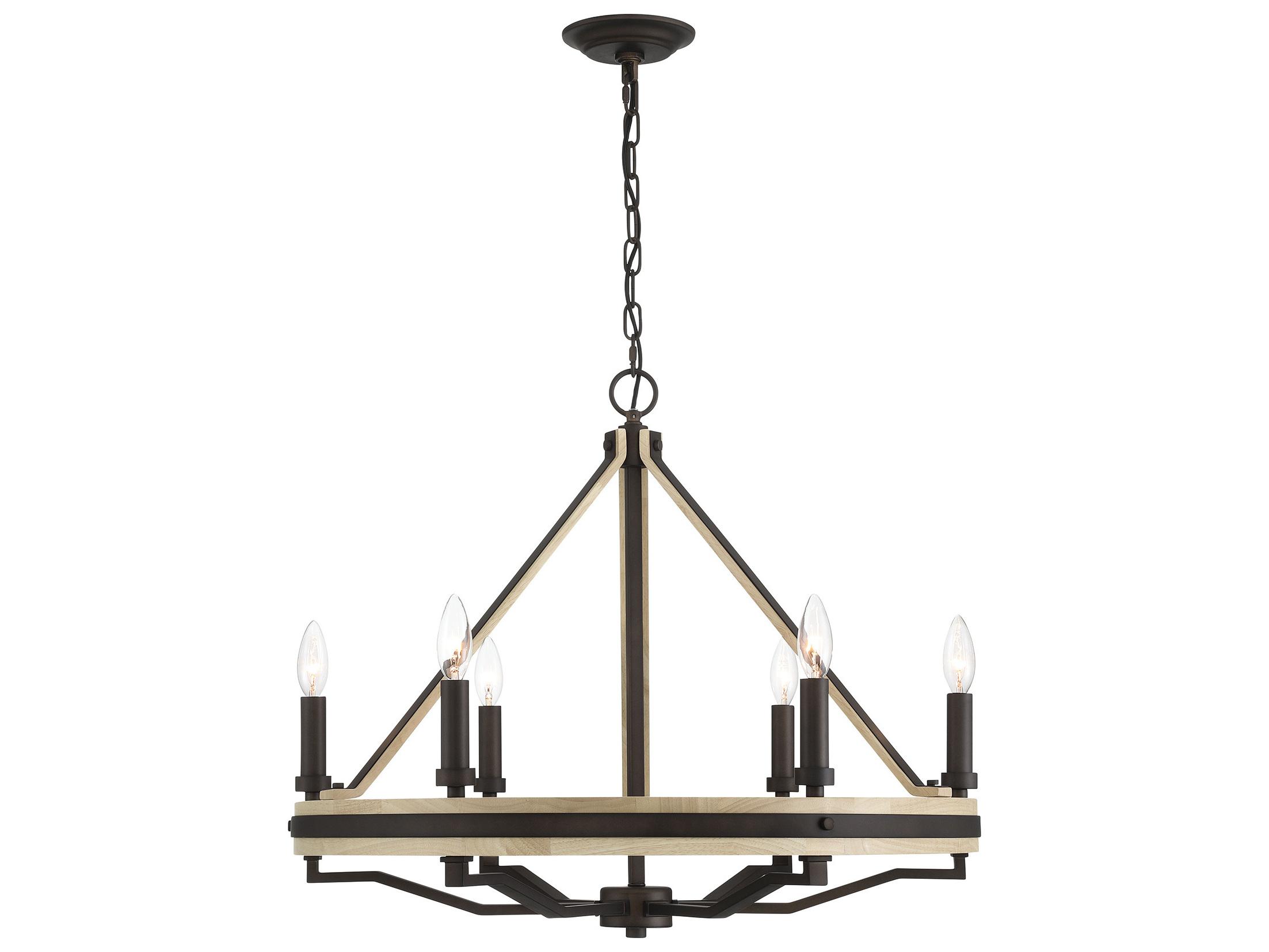 Minka Lavery Sonoma 6-Light Dark Bronze Candelabra Chandelier