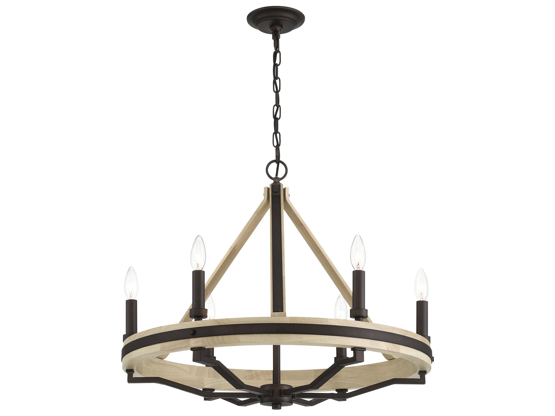 Minka Lavery Sonoma 6-Light Dark Bronze Candelabra Chandelier