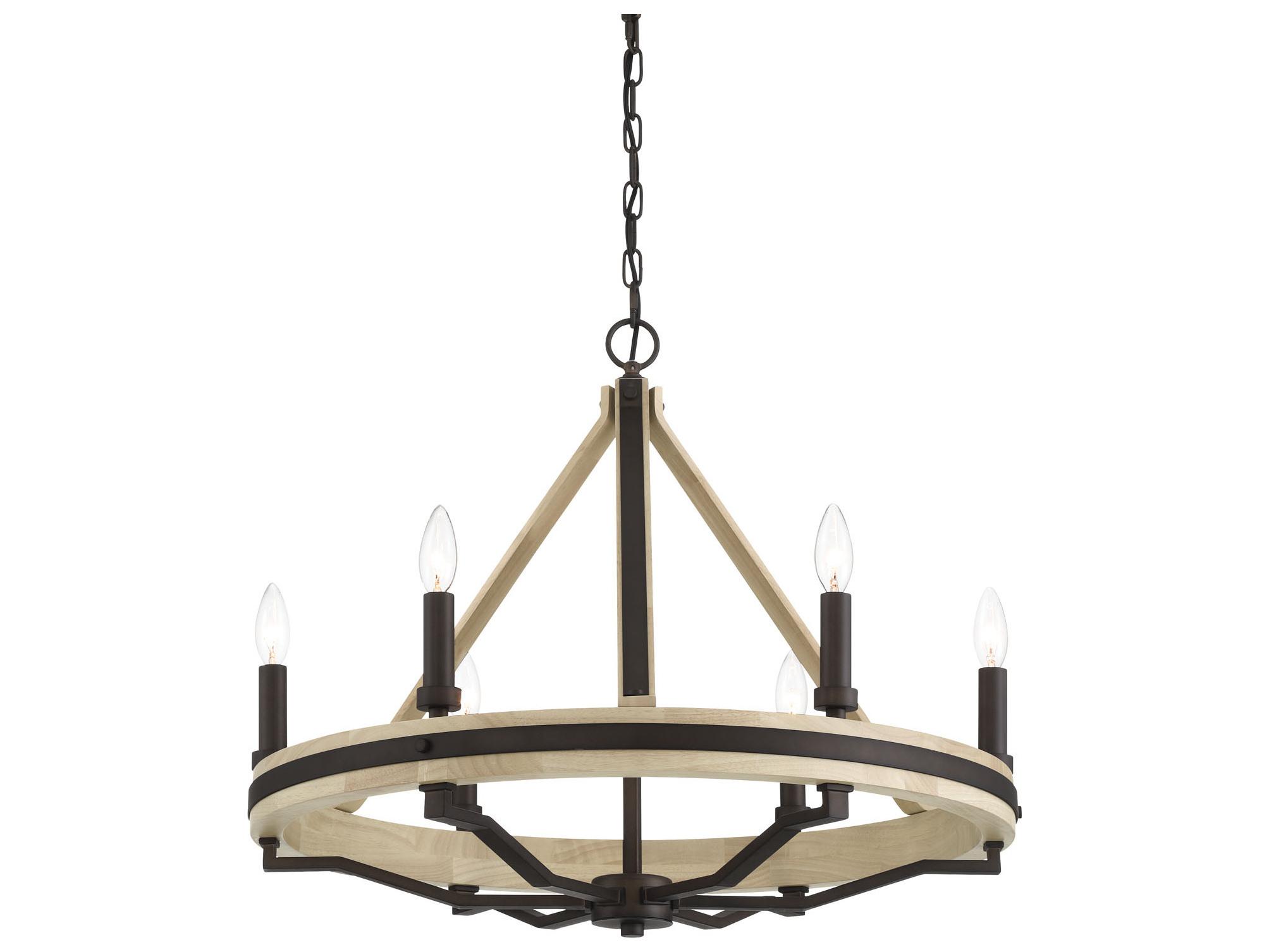 Minka Lavery Sonoma 6-Light Dark Bronze Candelabra Chandelier