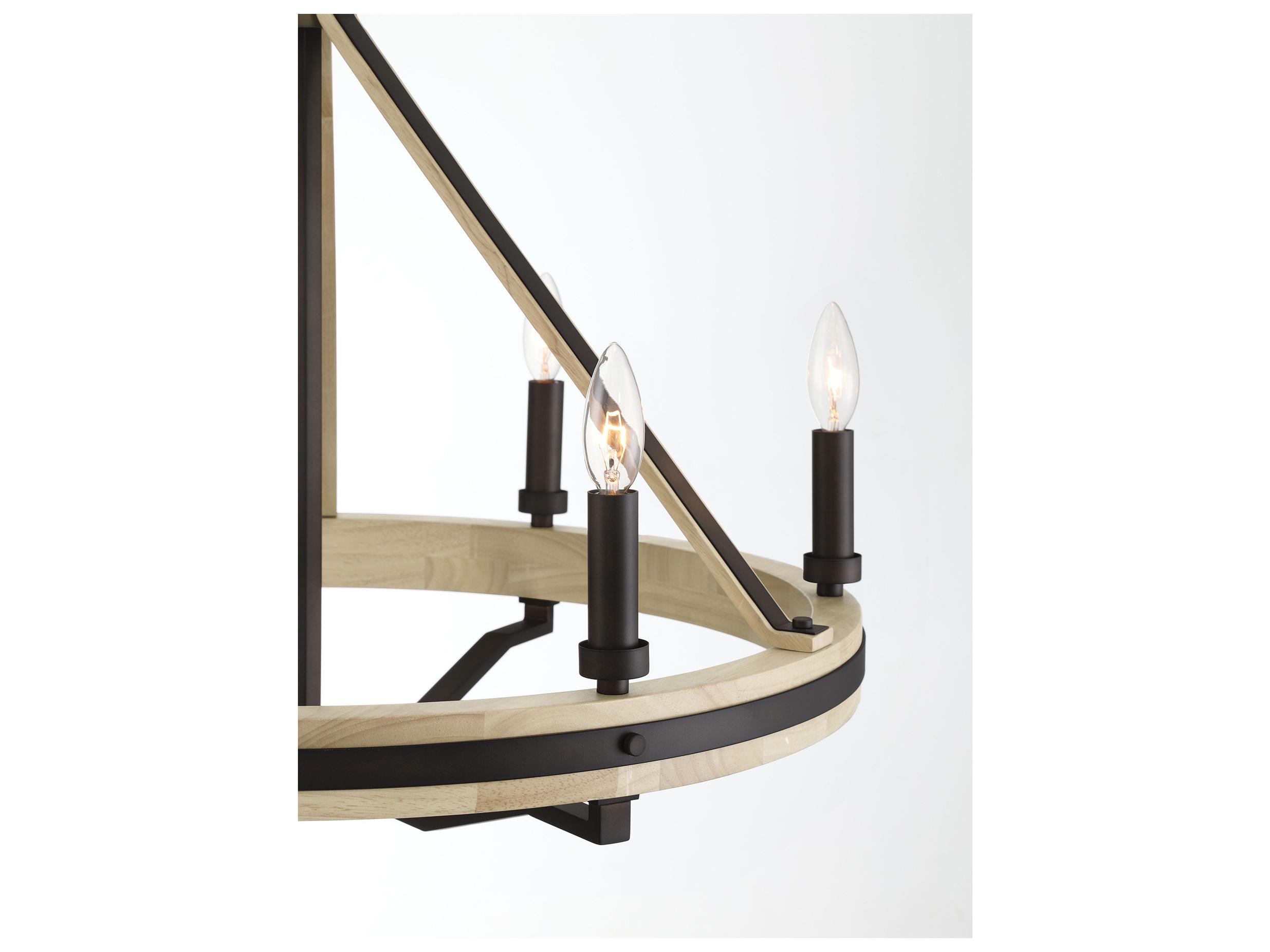 Minka Lavery Sonoma 6-Light Dark Bronze Candelabra Chandelier