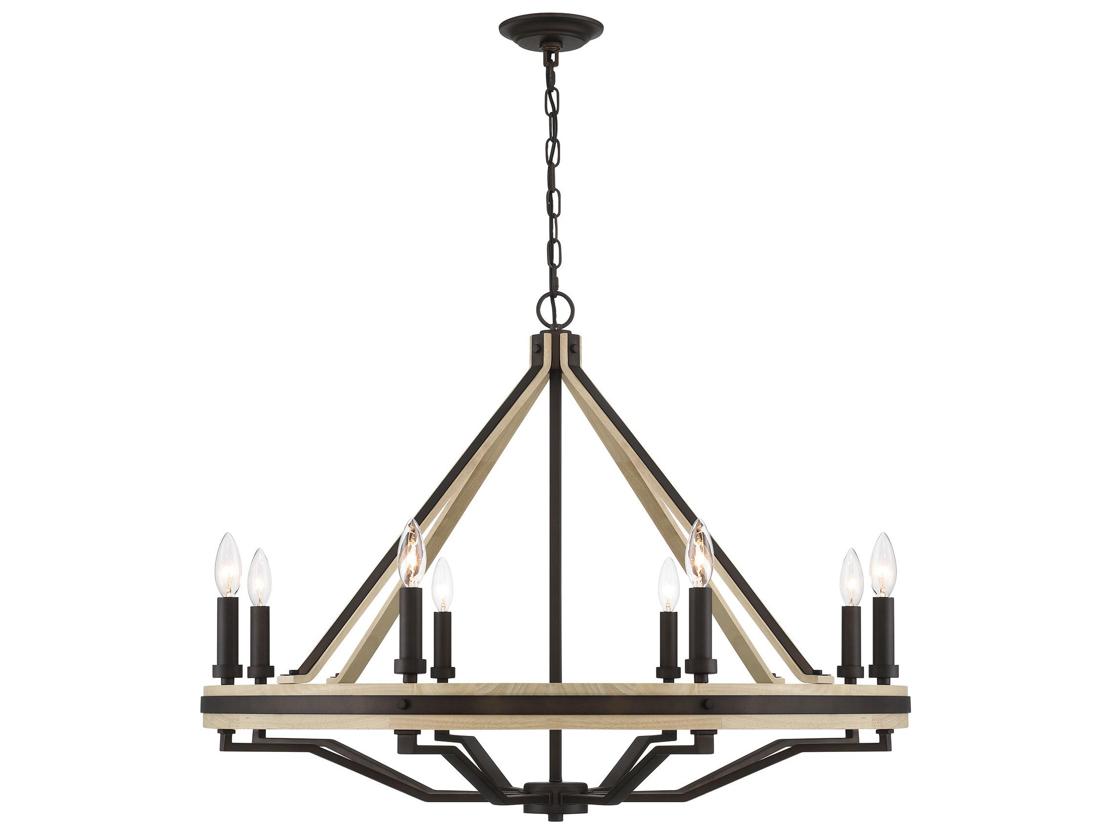 Minka Lavery Sonoma 8-Light Dark Bronze Candelabra Chandelier