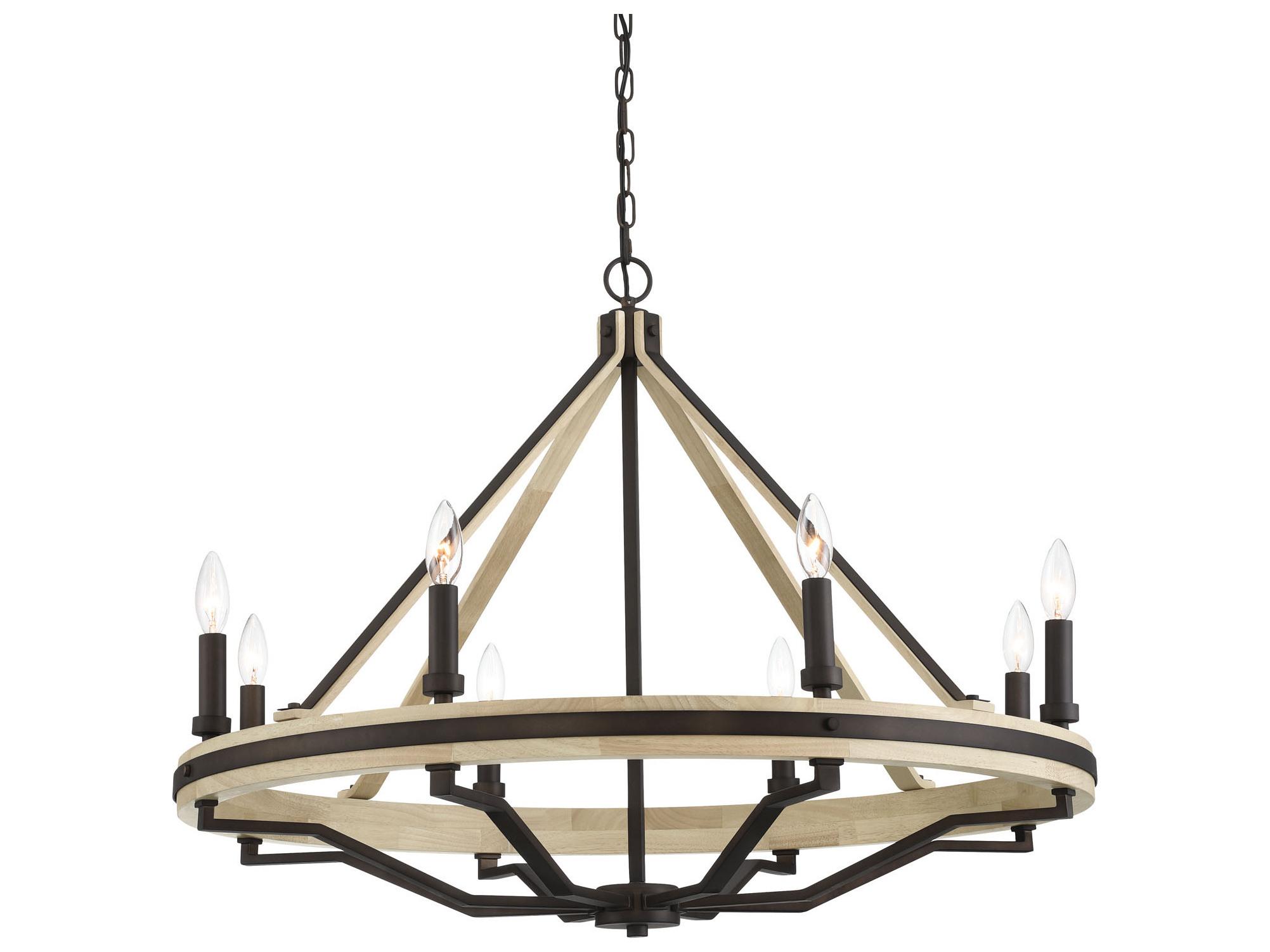 Minka Lavery Sonoma 8-Light Dark Bronze Candelabra Chandelier