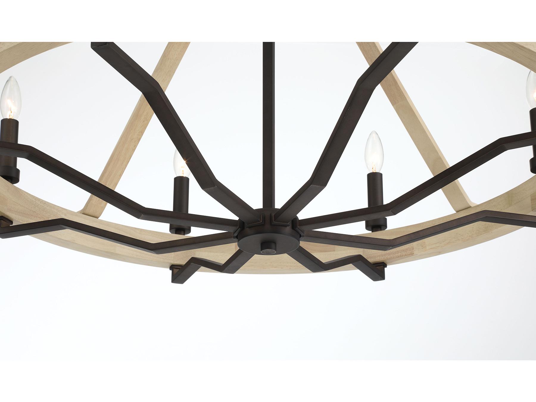 Minka Lavery Sonoma 8-Light Dark Bronze Candelabra Chandelier