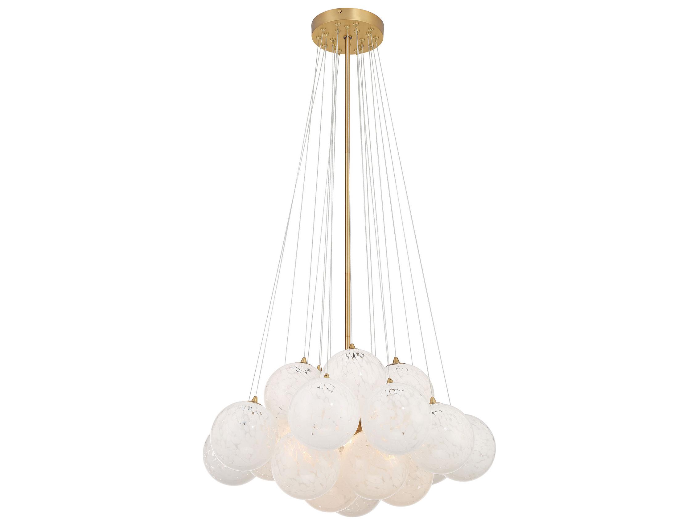 Minka Lavery Langford 5-Light Legacy Brass Globe Pendant