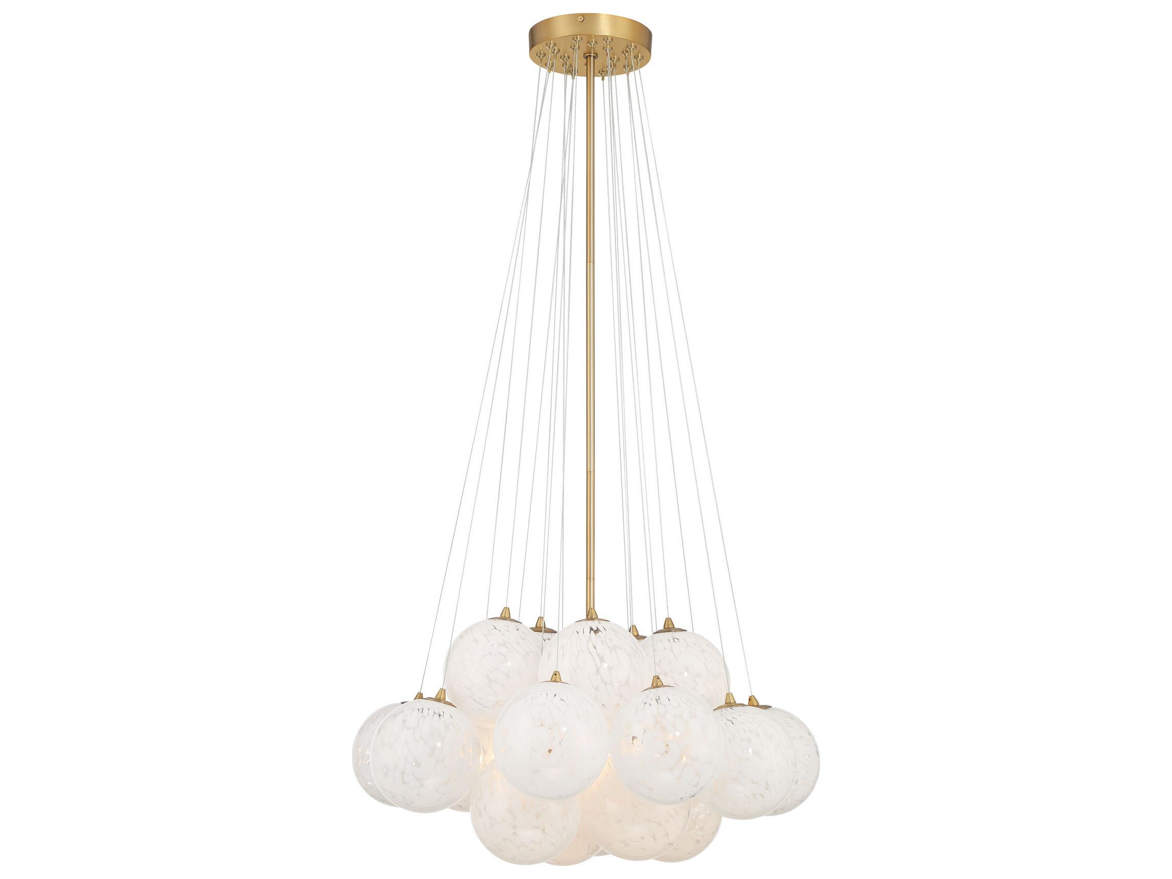Minka Lavery Langford 5-Light Legacy Brass Globe Pendant