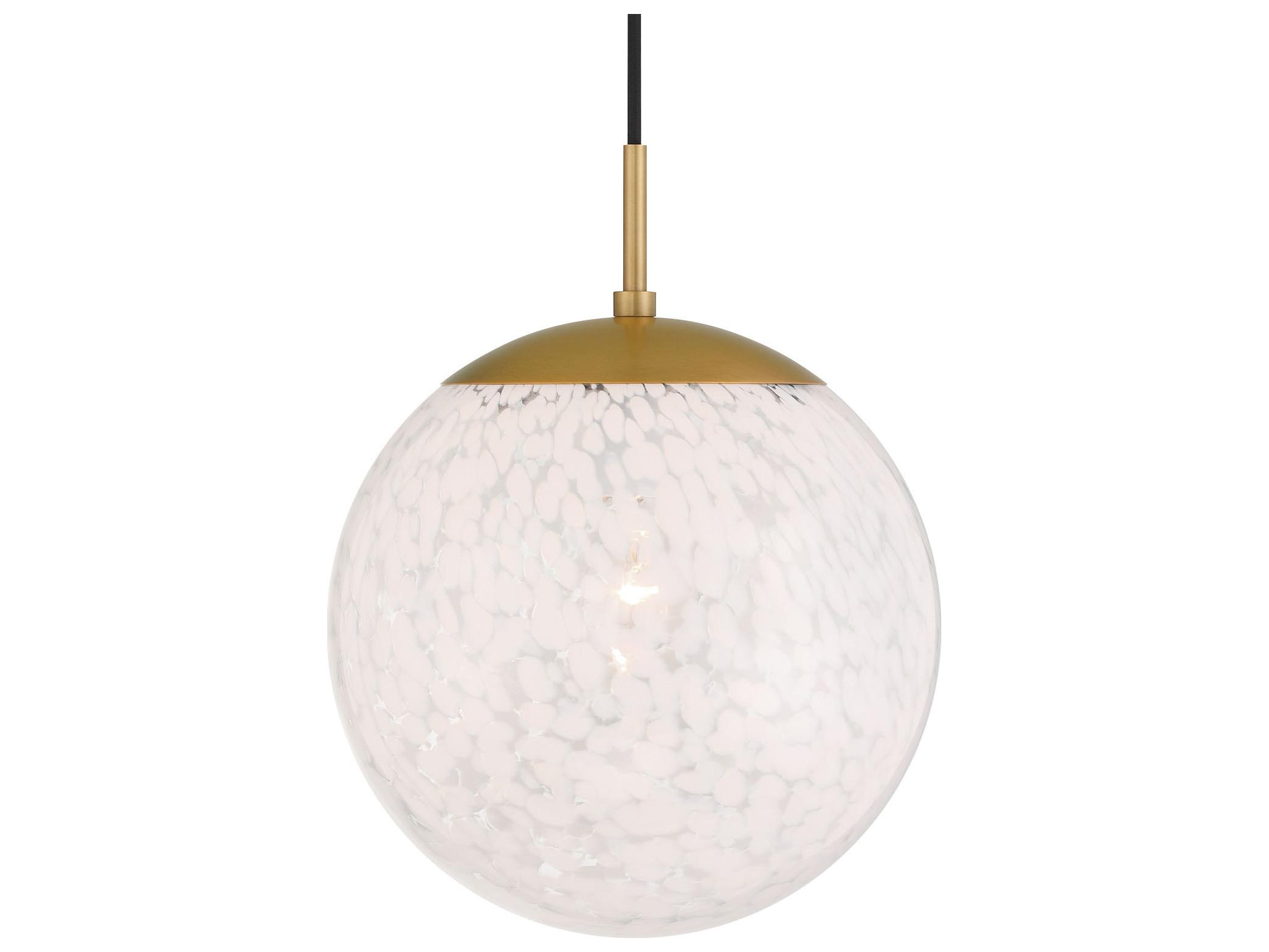 Minka Lavery Langford 1-Light Legacy Brass Globe Mini Pendant