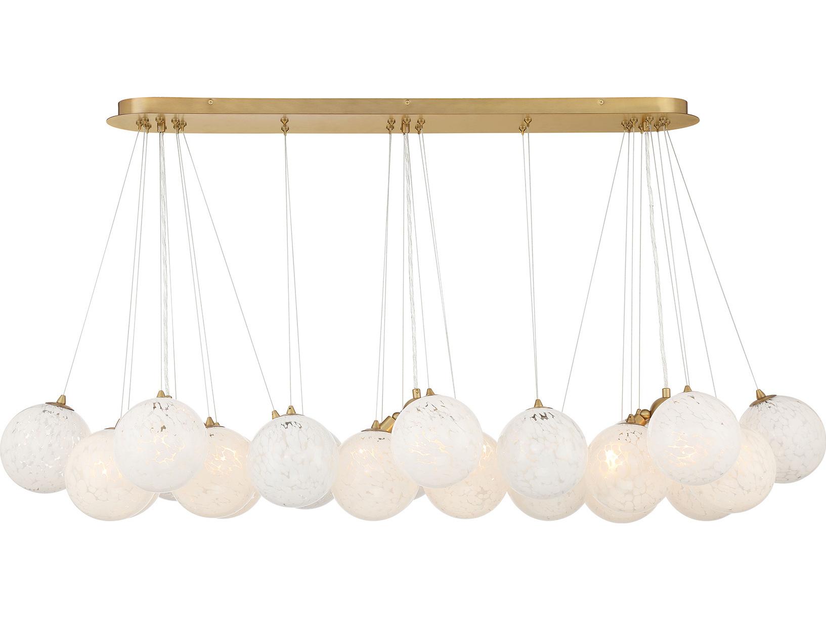 Minka Lavery Langford 12-Light Legacy Brass Globe Island Pendant