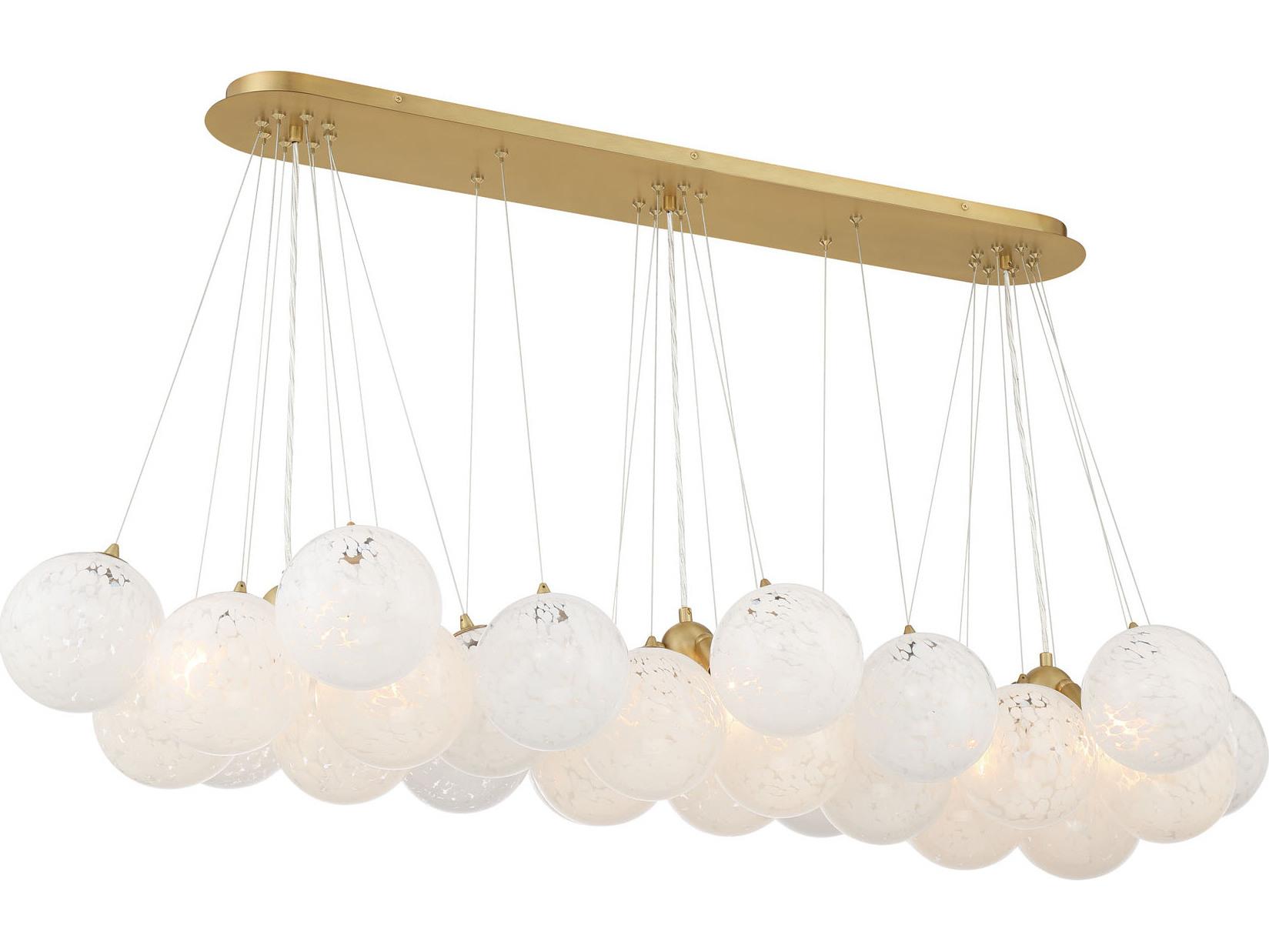 Minka Lavery Langford 12-Light Legacy Brass Globe Island Pendant