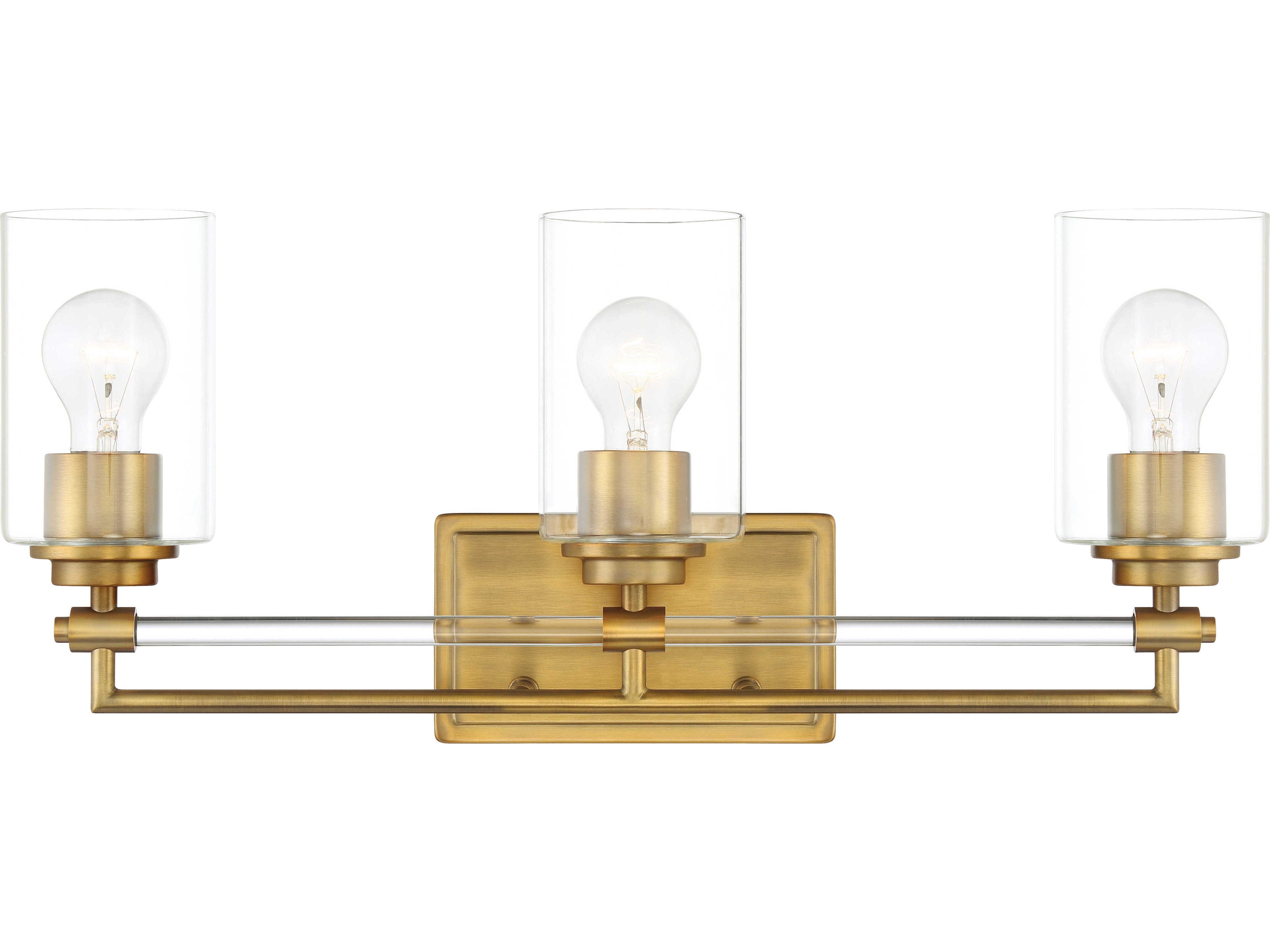 Minka Lavery Binsly 3-Light Antique Noble Brass Vanity Light