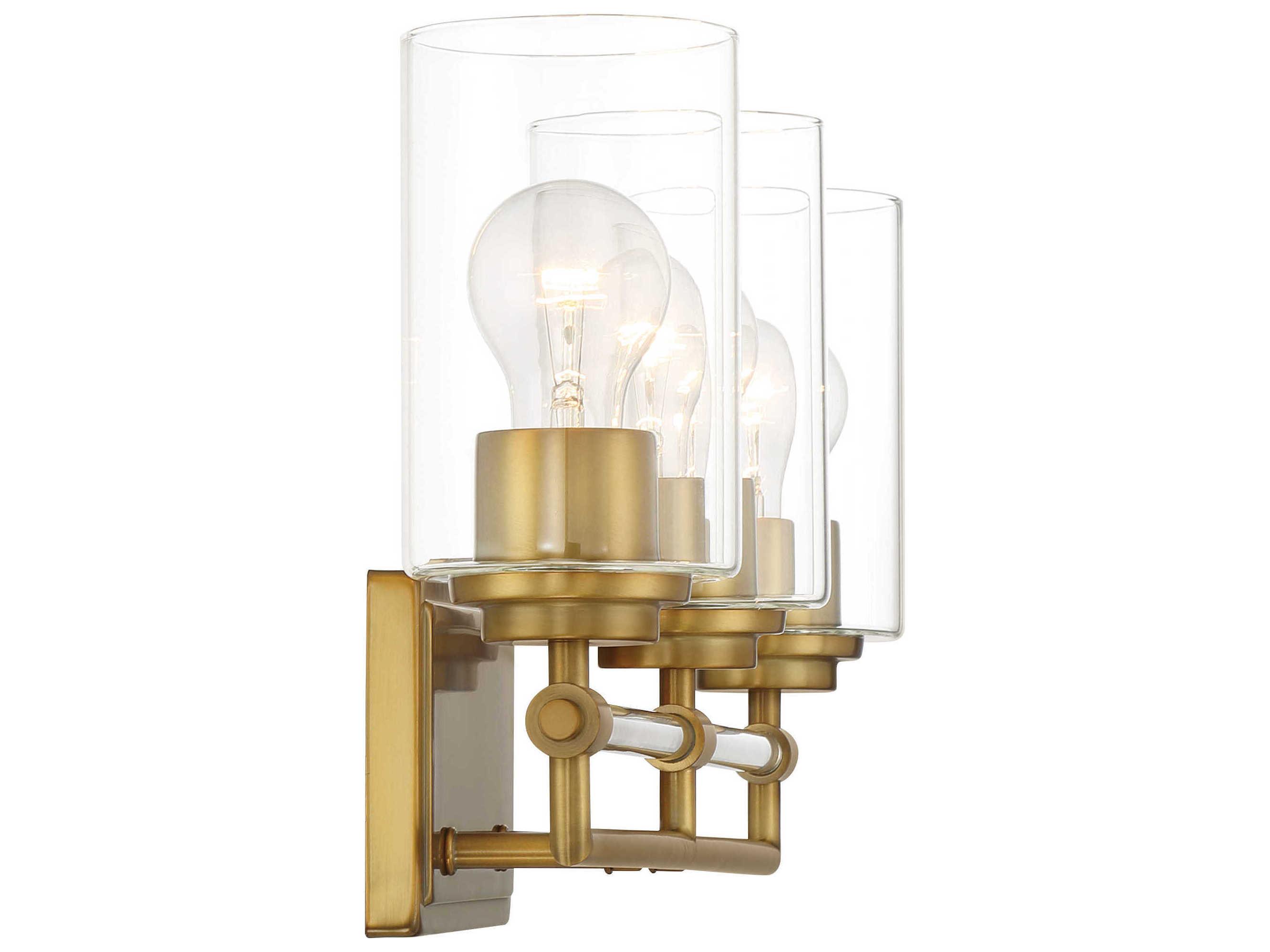 Minka Lavery Binsly 3-Light Antique Noble Brass Vanity Light