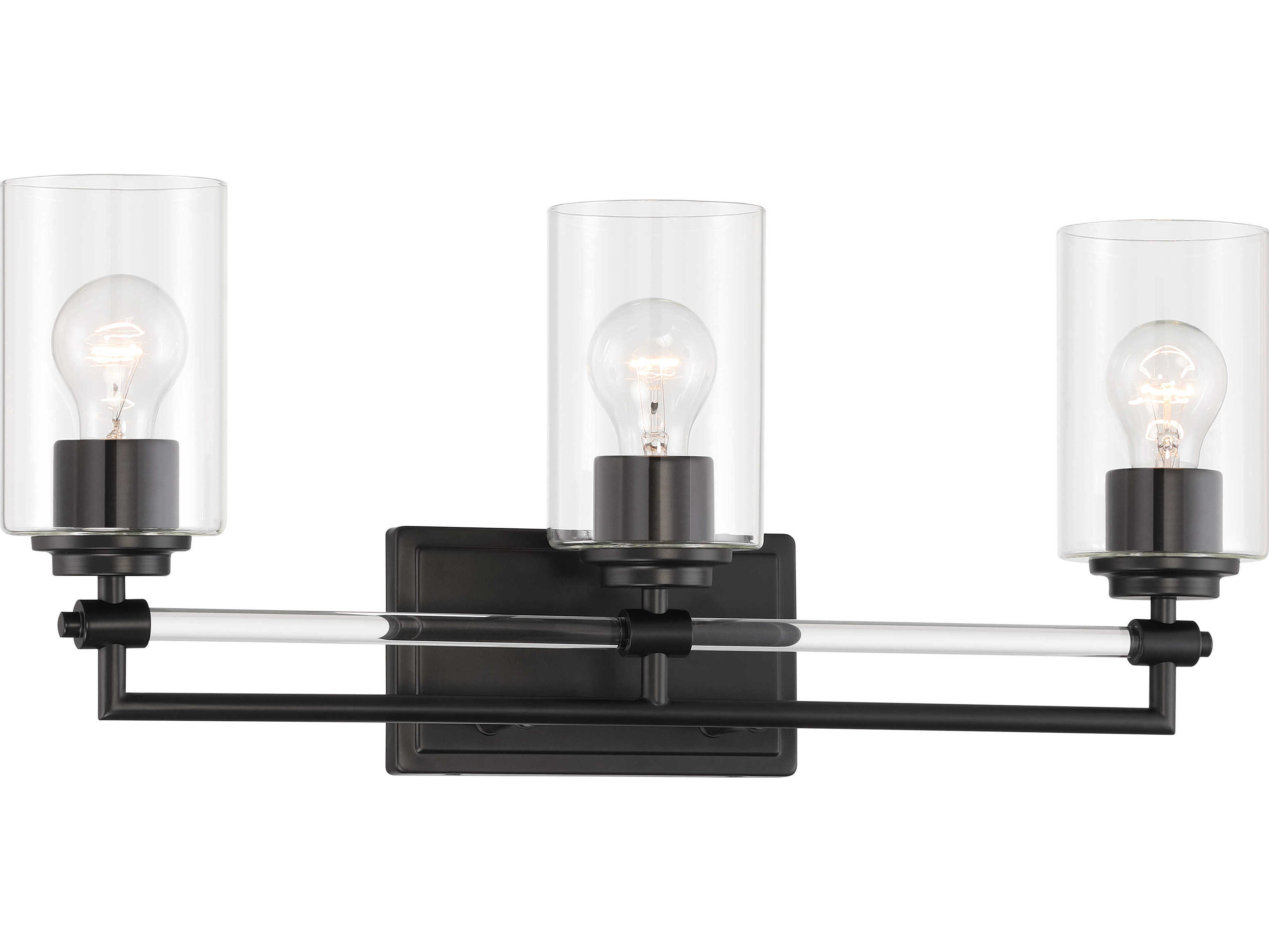 Minka Lavery Binsly 3-Light Coal Black Vanity Light