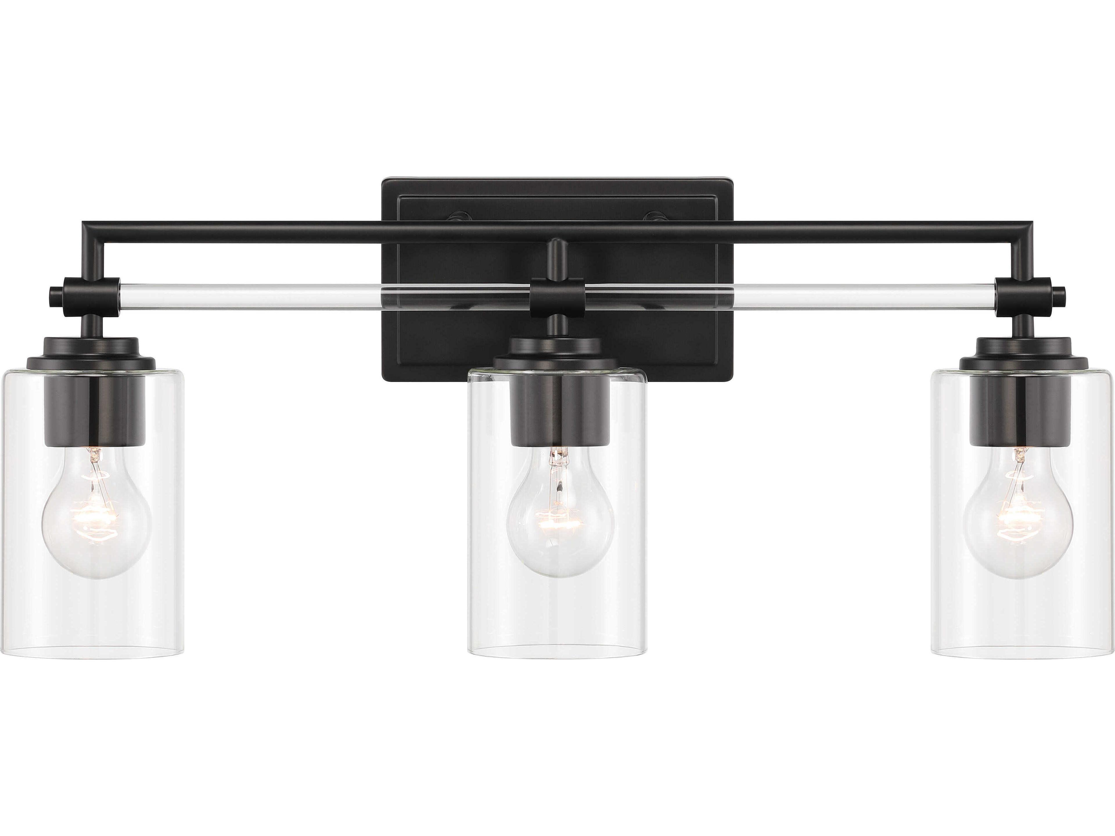 Minka Lavery Binsly 3-Light Coal Black Vanity Light